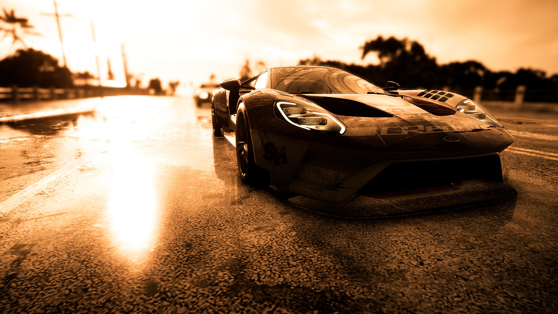 General 1920x1080 Need for Speed: Heat car tuning Ford GT sepia video games Ford GT Mk II Ford