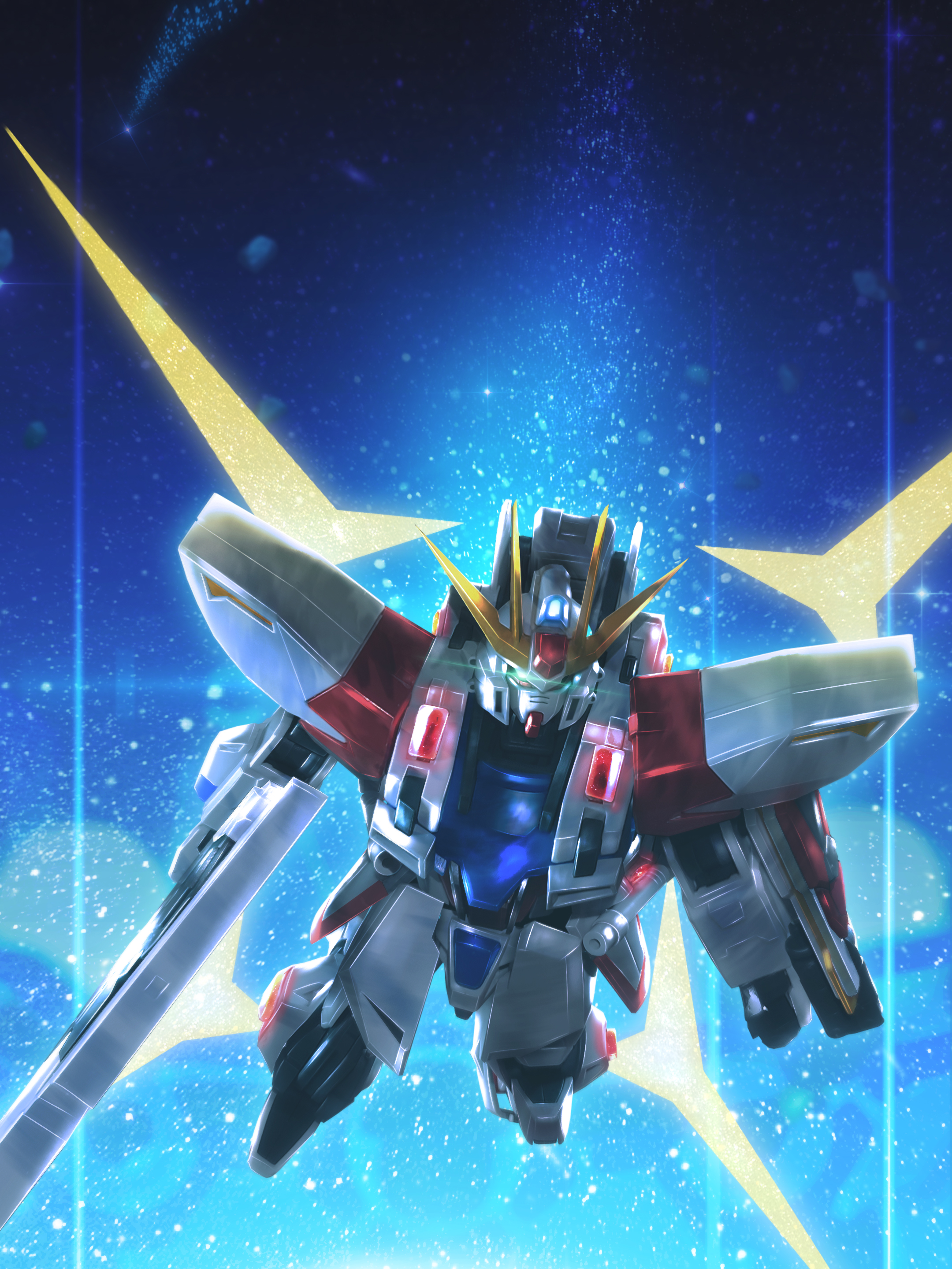 Anime 2160x2880 anime mechs Gundam Build Fighters Star Build Strike Gundam Super Robot Taisen Gundam artwork digital art fan art