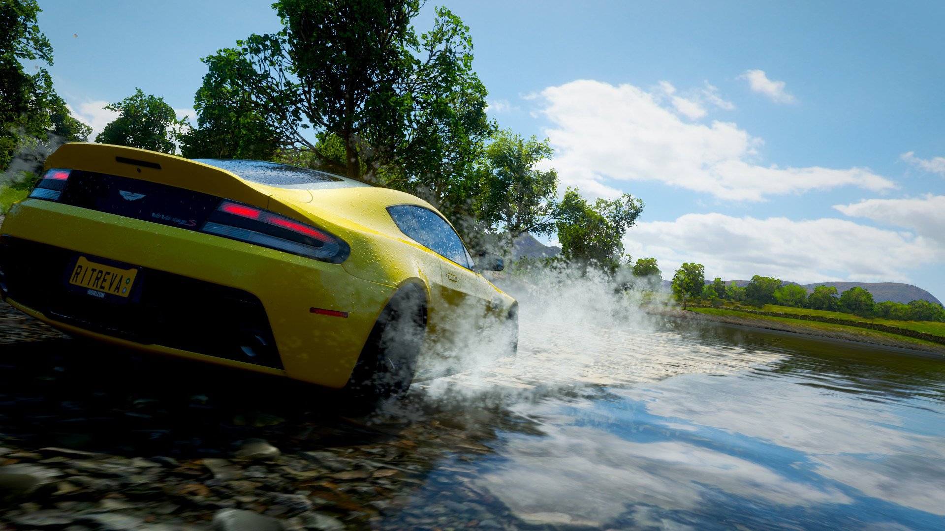 General 1920x1080 Forza Horizon 4 Aston Martin Vantage video games yellow cars vehicle car Aston Martin
