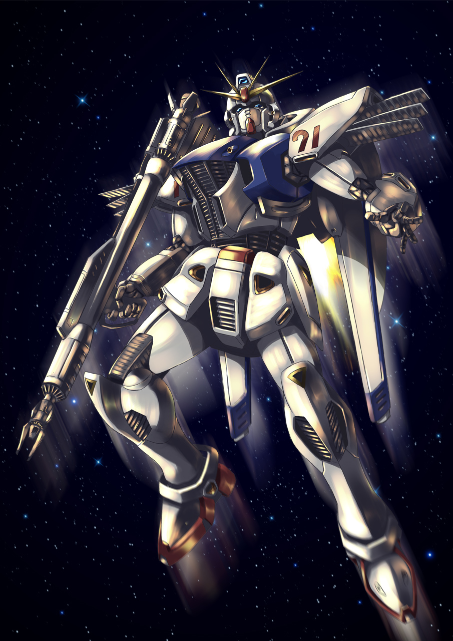 Anime 905x1280 anime mechs Gundam Super Robot Taisen Mobile Suit Gundam F91 Gundam F91 artwork digital art fan art