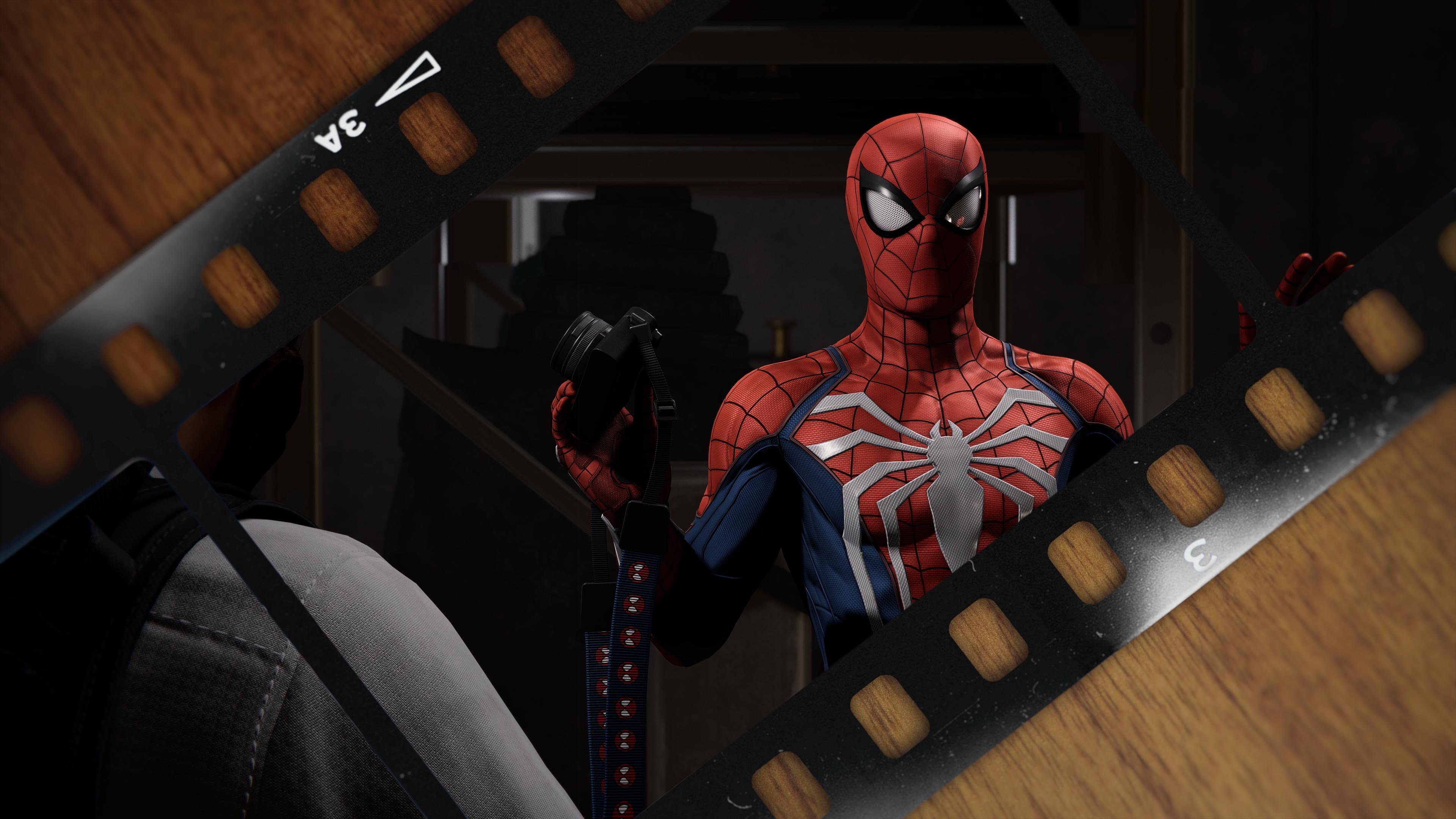 General 3840x2160 Spider-Man (2018) Playstation 5 Peter Parker Marvel Comics Marvel's Spider-Man digital art
