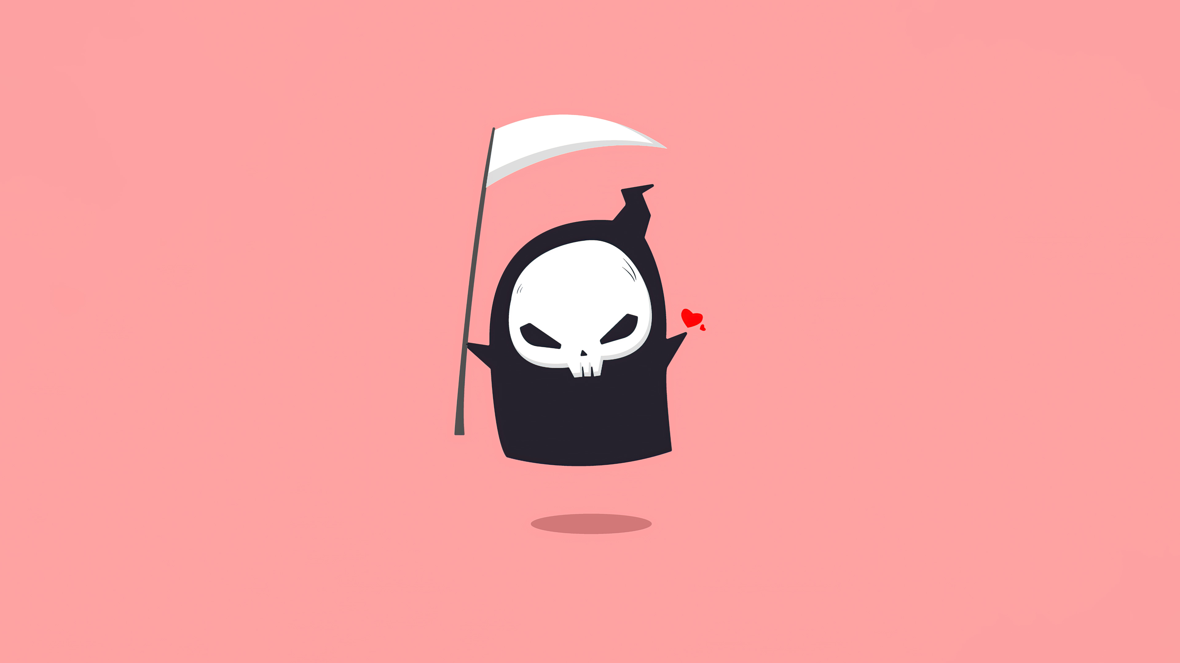 General 3840x2160 minimalism simple background artwork Death (character)