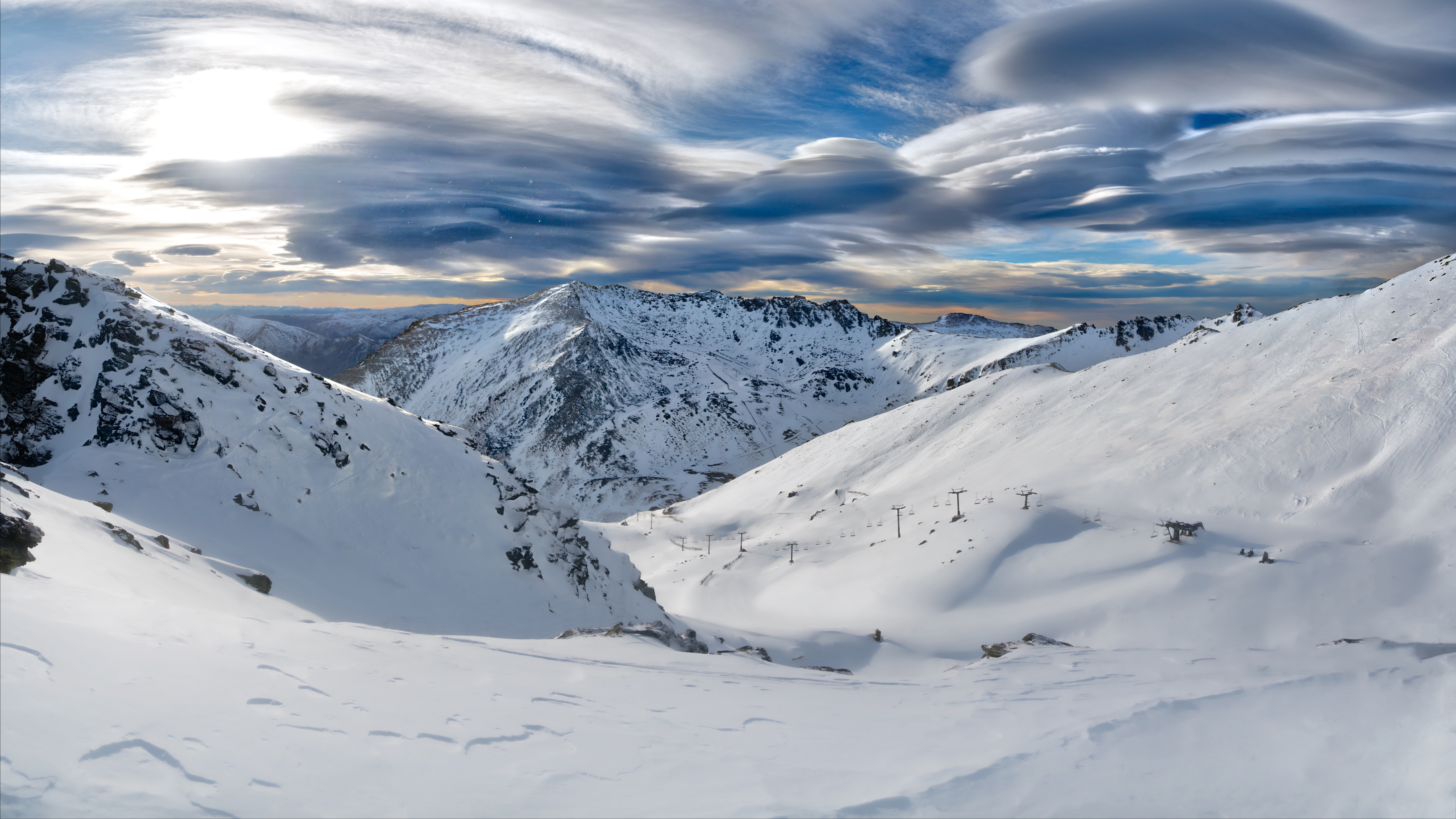 General 7680x4320 photography Trey Ratcliff landscape winter mountains snow clouds New Zealand