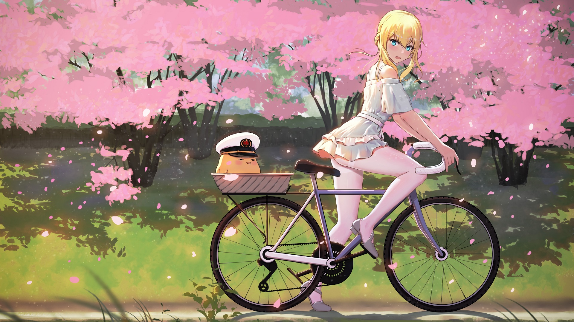 Anime 1920x1080 anime girls 5555_96 Azur Lane bicycle