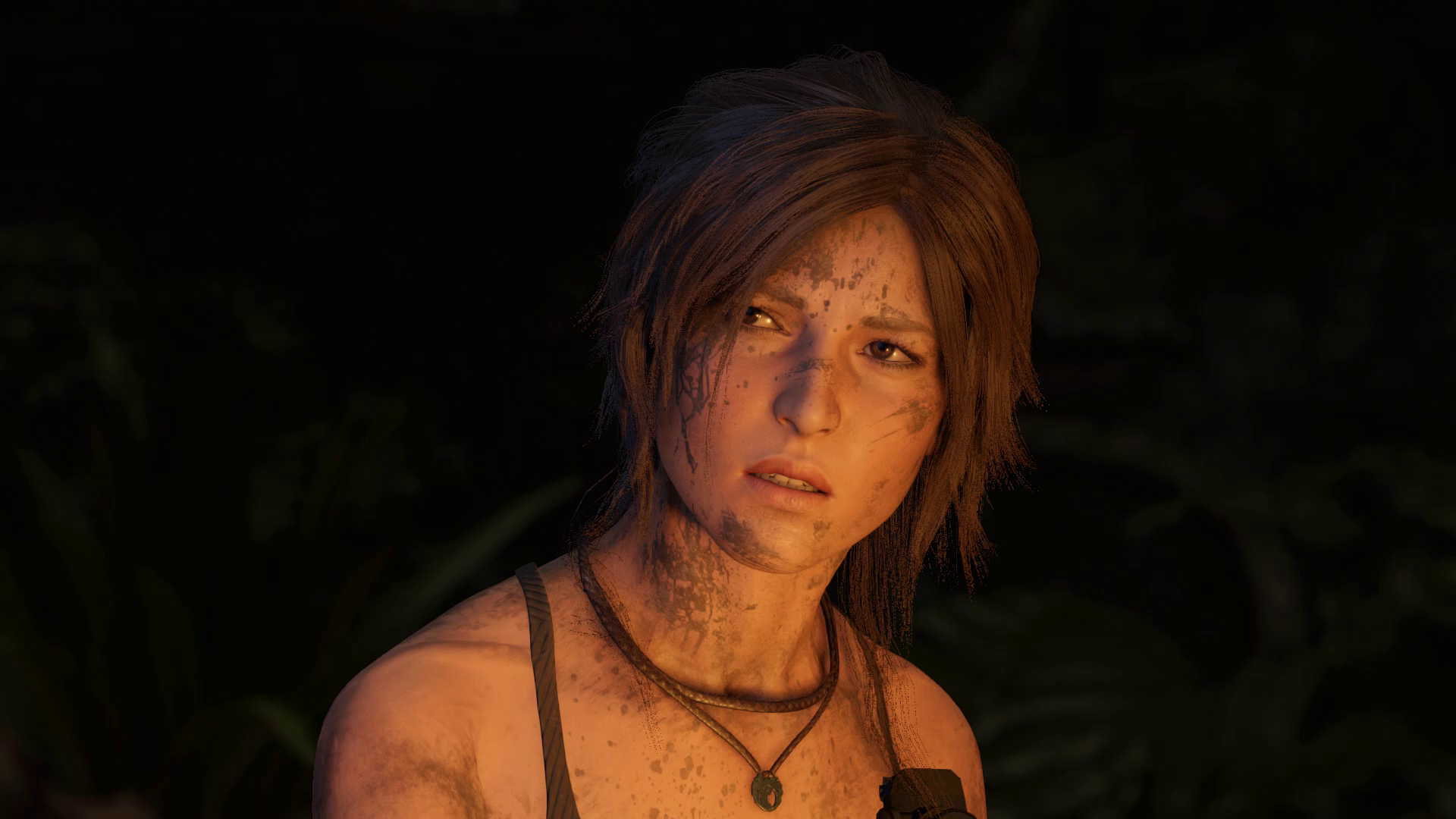 General 1920x1080 Shadow of the Tomb Raider Tomb Raider video games Lara Croft (Tomb Raider) screen shot PC gaming video game girls necklace face dirt video game characters