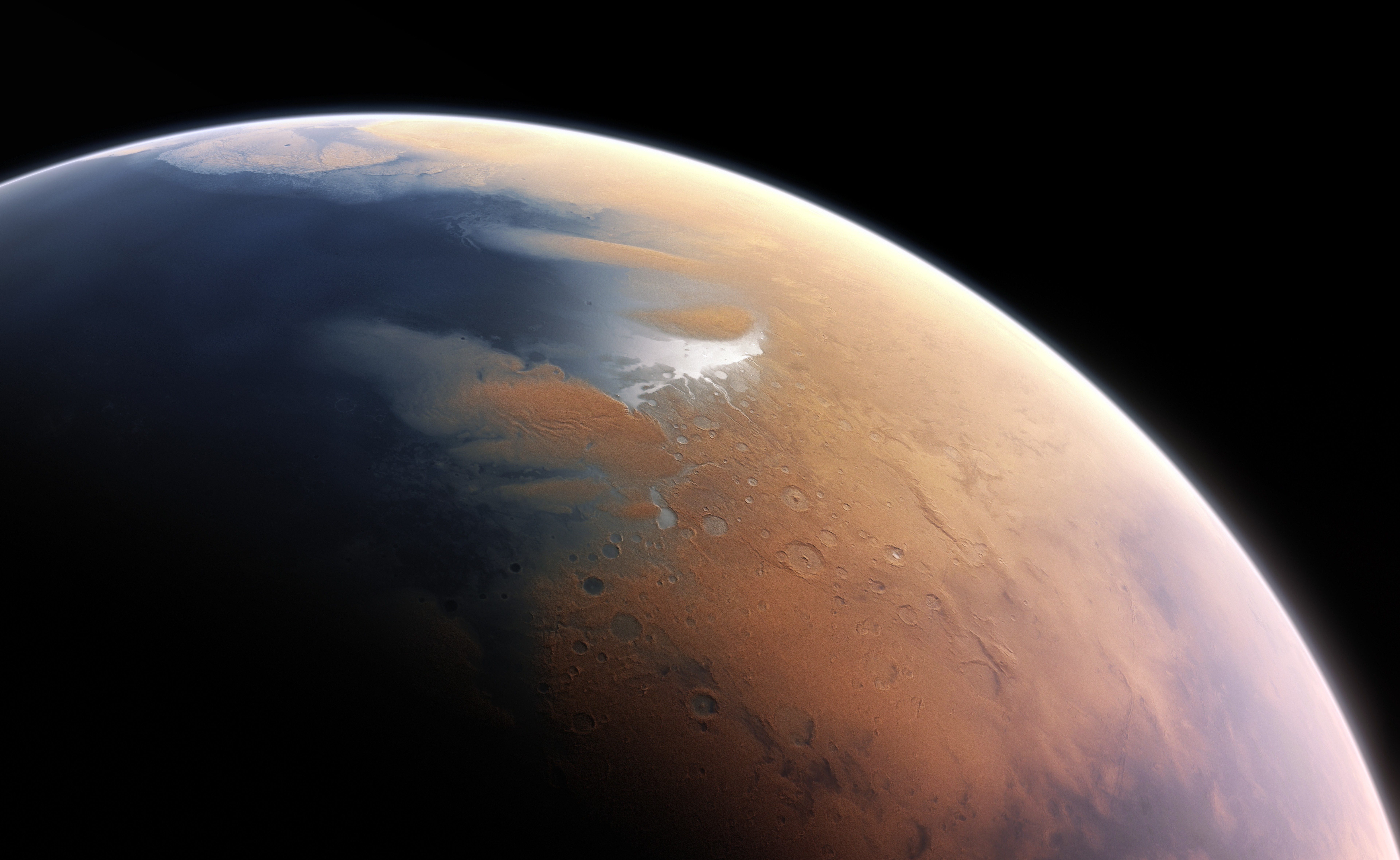 General 7683x4717 Mars space planet sea Terraform