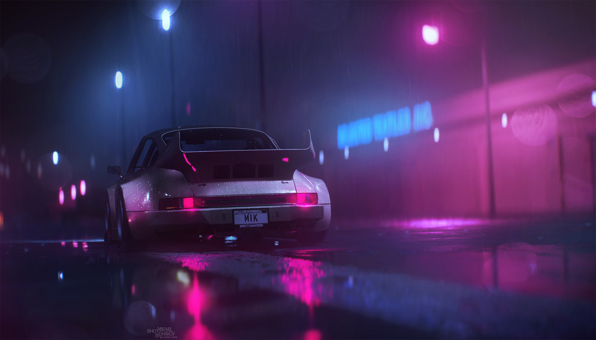 General 1920x1095 Need for Speed 2015 Need for Speed video games PC gaming car rain screen shot Porsche vehicle pink