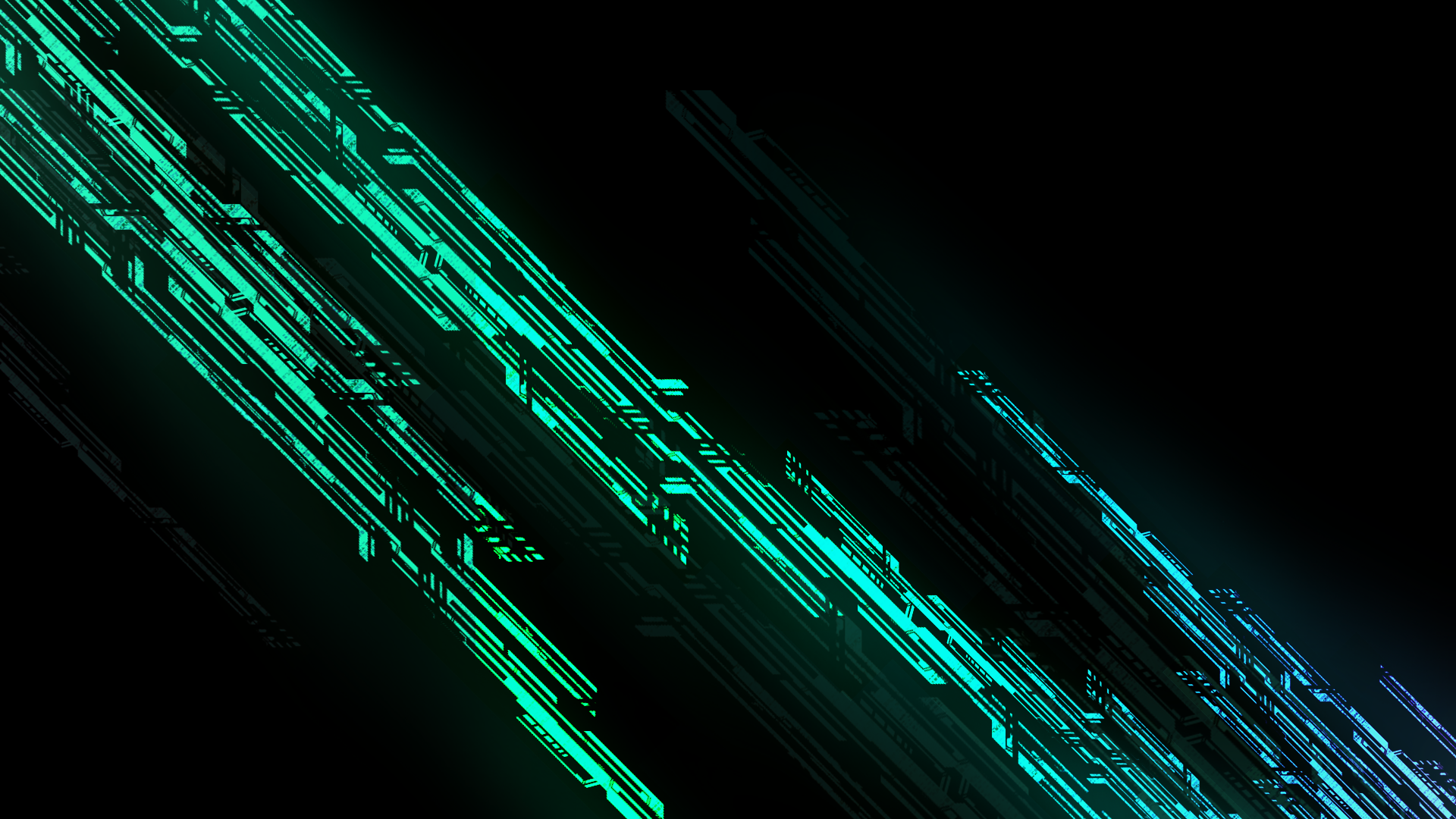 General 1920x1080 cyberpunk futuristic abstract dark green