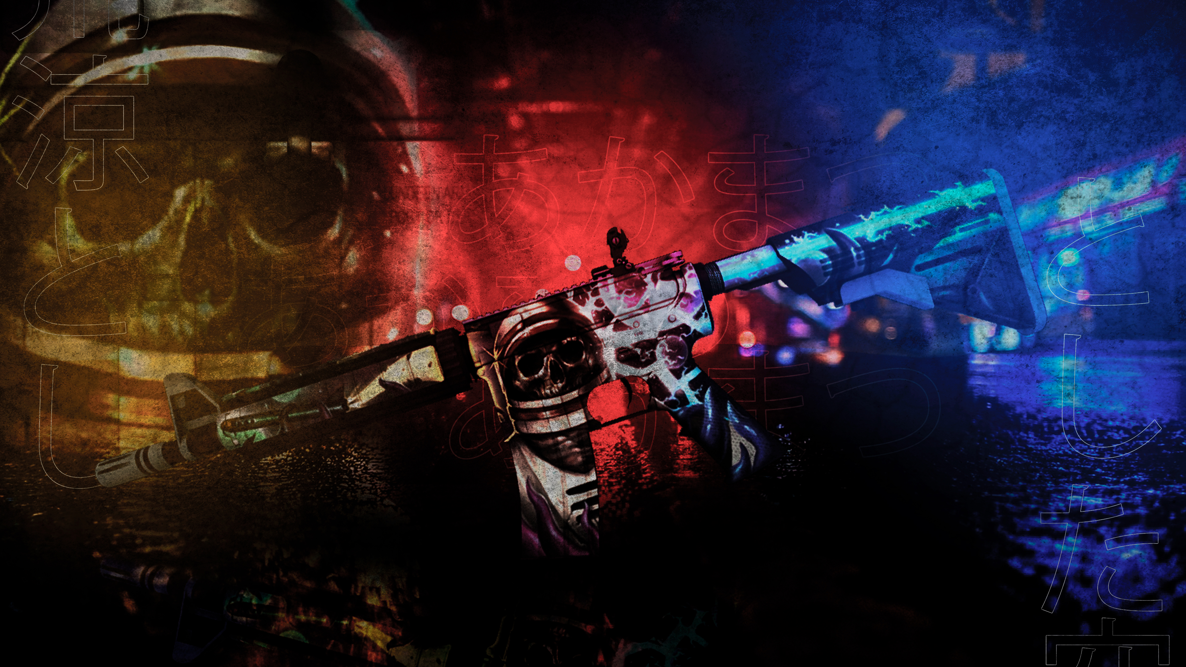 General 3840x2160 Counter-Strike: Global Offensive Valve Corporation weapon colorful PC gaming digital art