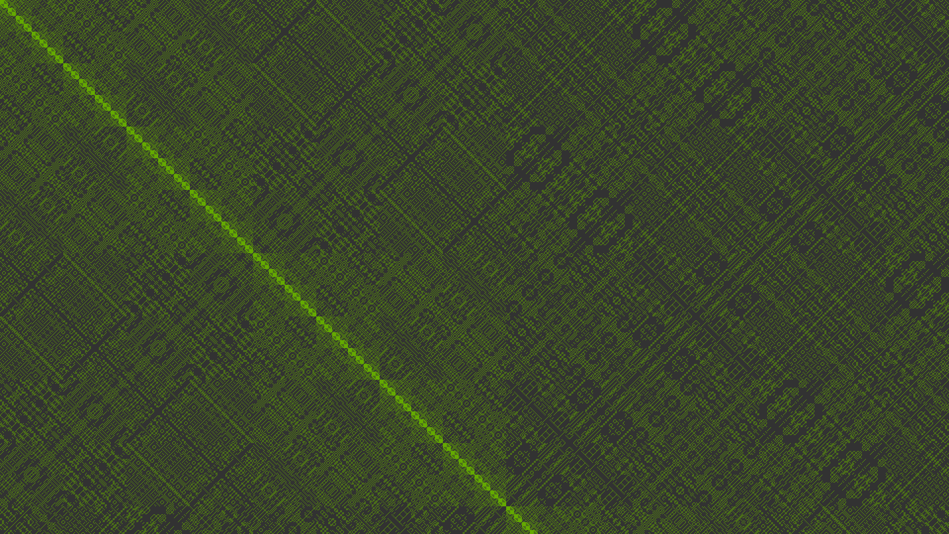 General 1920x1080 procedural generation green texture digital art