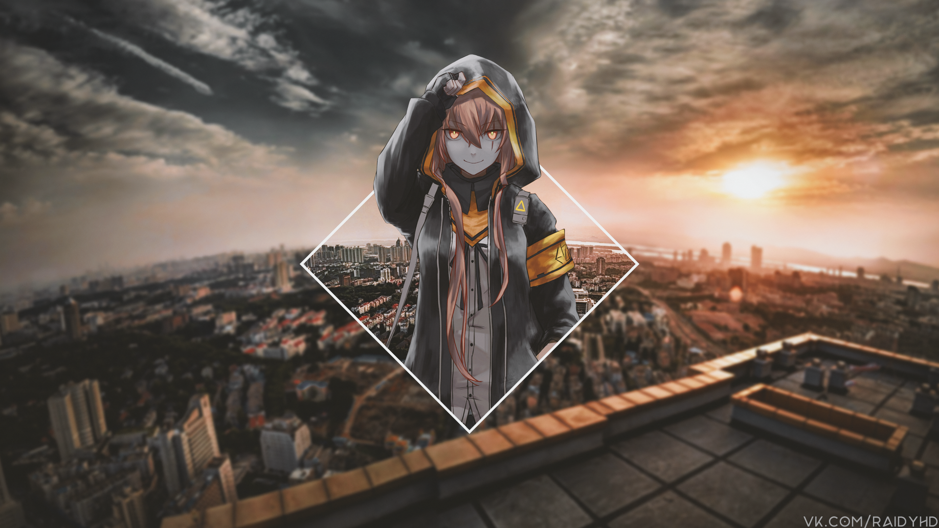 Anime 1920x1080 anime anime girls picture-in-picture Girls Frontline watermarked