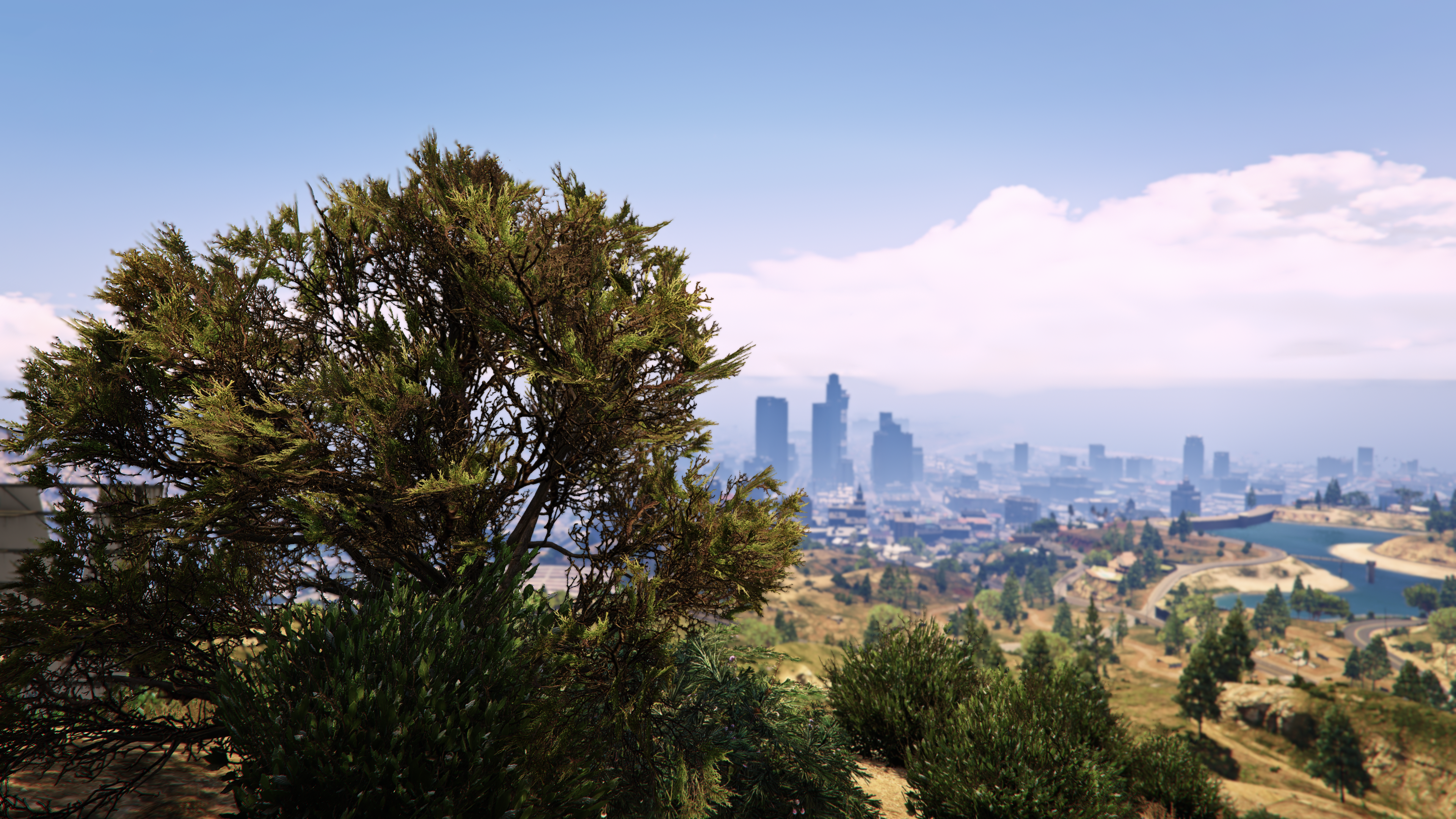 General 3840x2160 Grand Theft Auto V nature landscape depth of field digital art video games