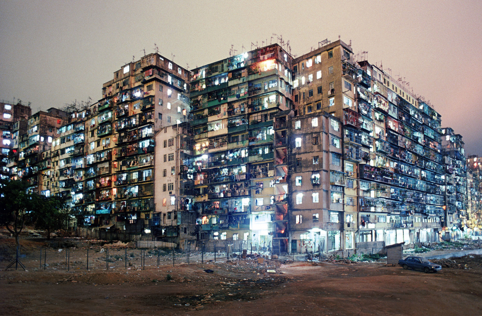 General 2000x1310 city Kowloon (City) block of flats film grain Hong Kong