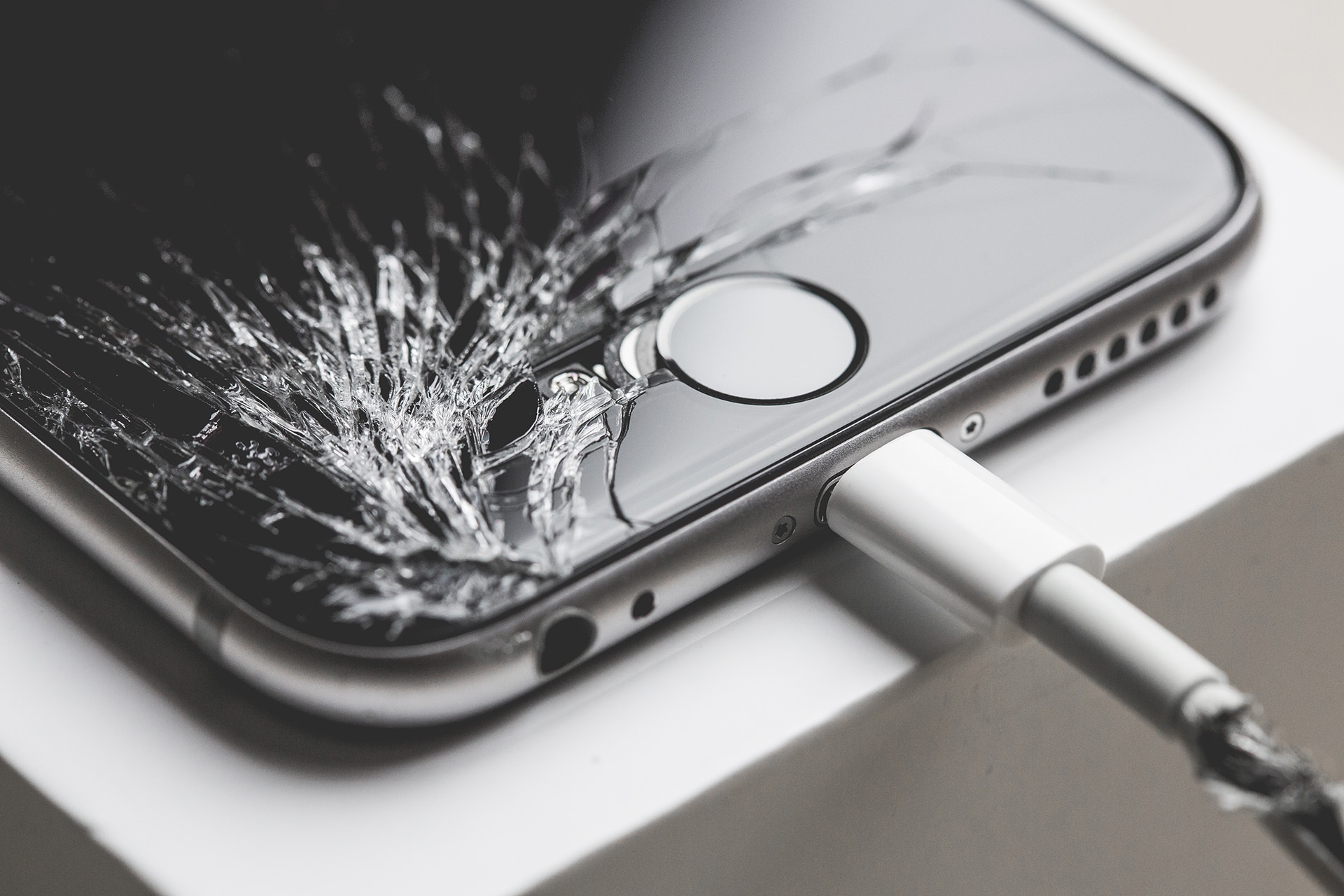 General 1920x1280 broken broken glass technology iPhone monochrome macro cracked