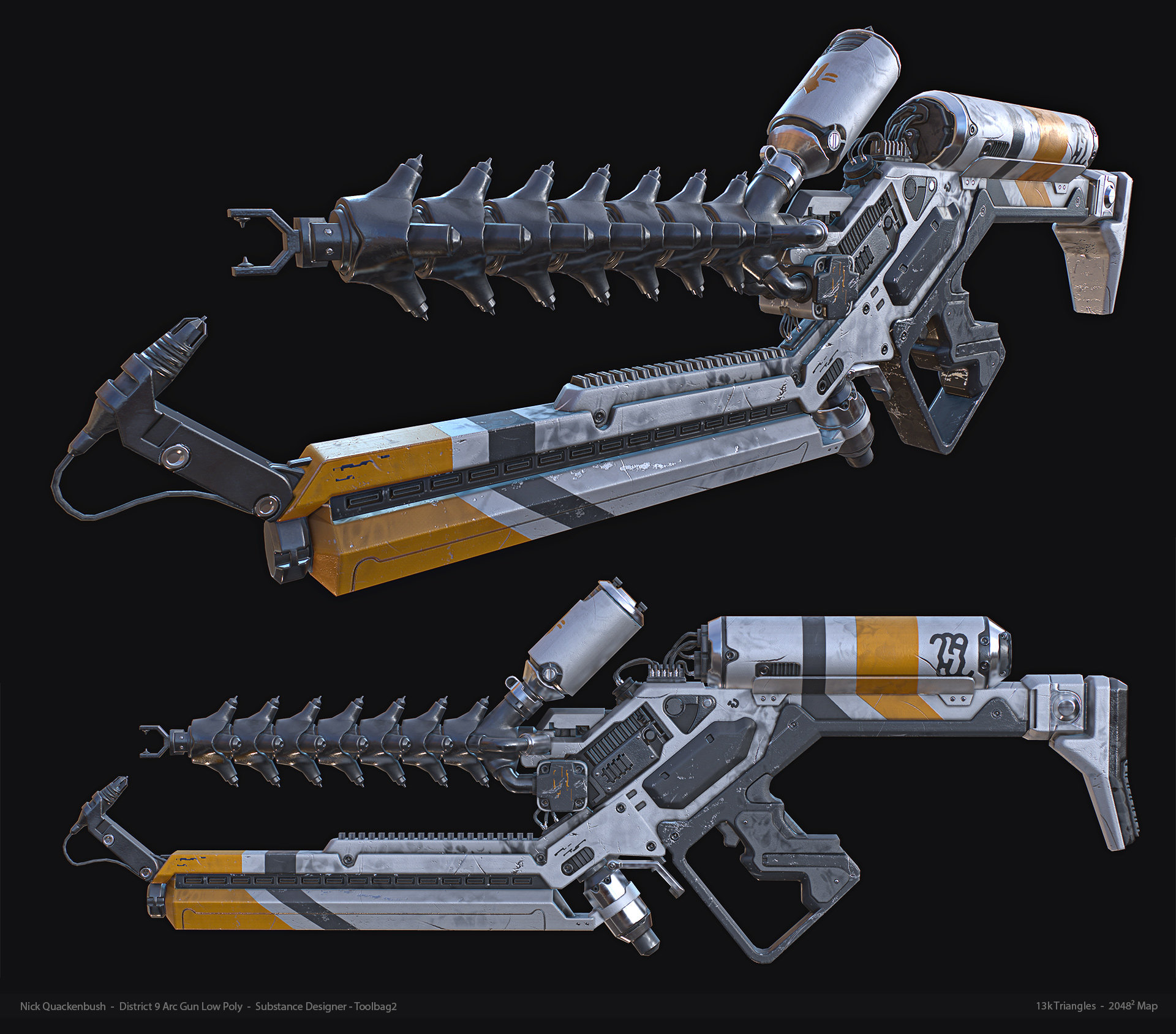 General 1920x1688 weapon movie sets District 9 concept art watermarked digital art simple background