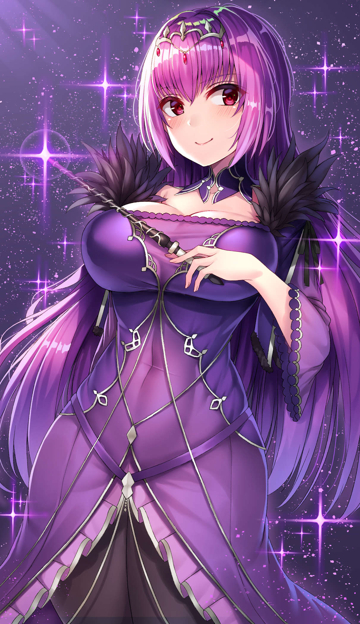 Anime 1211x2099 artwork Syoutamho Fate series Scathach anime girls dress