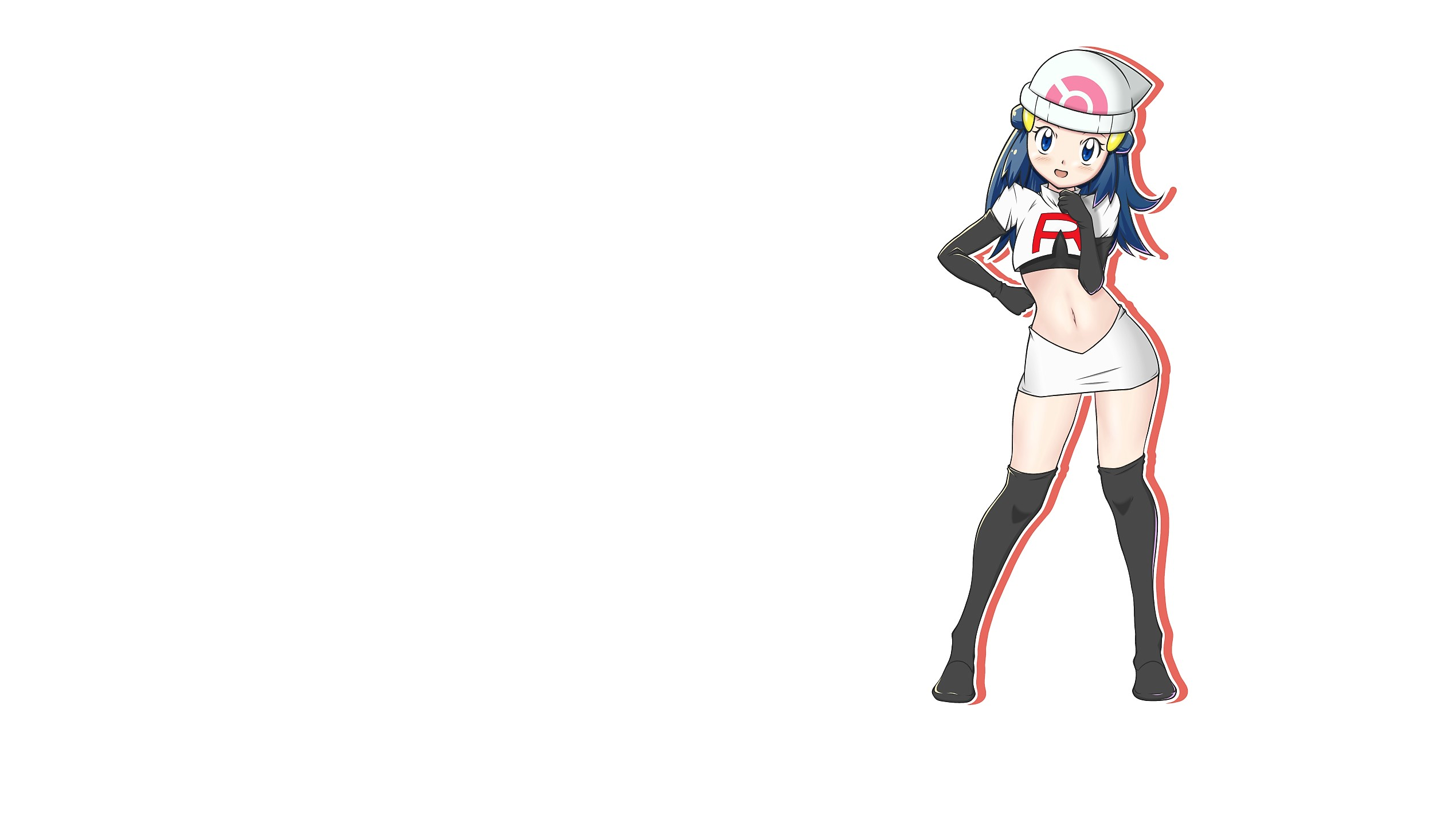Anime 2540x1429 Pokémon Dawn (Pokémon) Hikari (Pokémon) Team Rocket