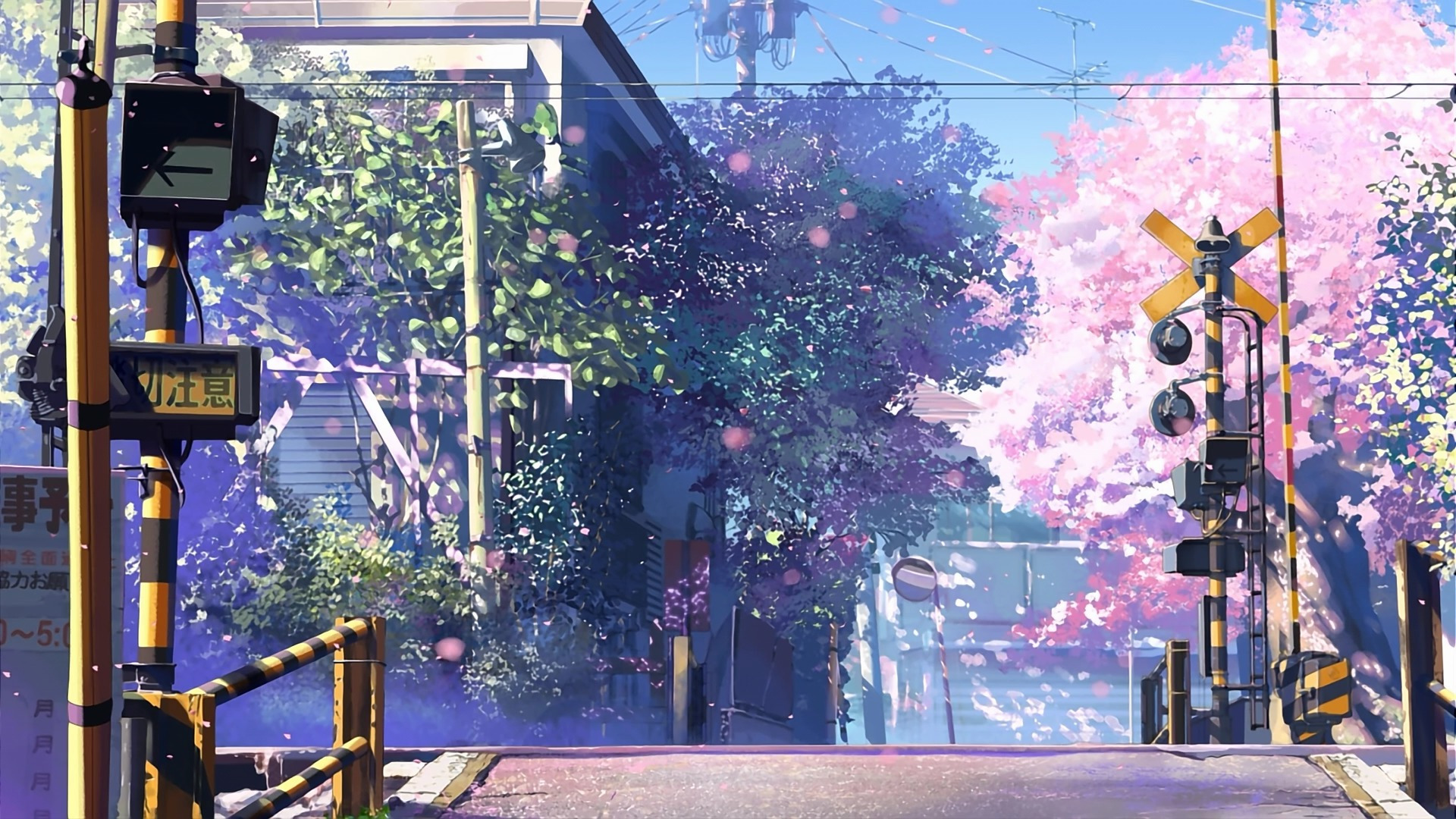 Anime 1920x1080 5 Centimeters Per Second landscape anime traffic mirror Makoto Shinkai 