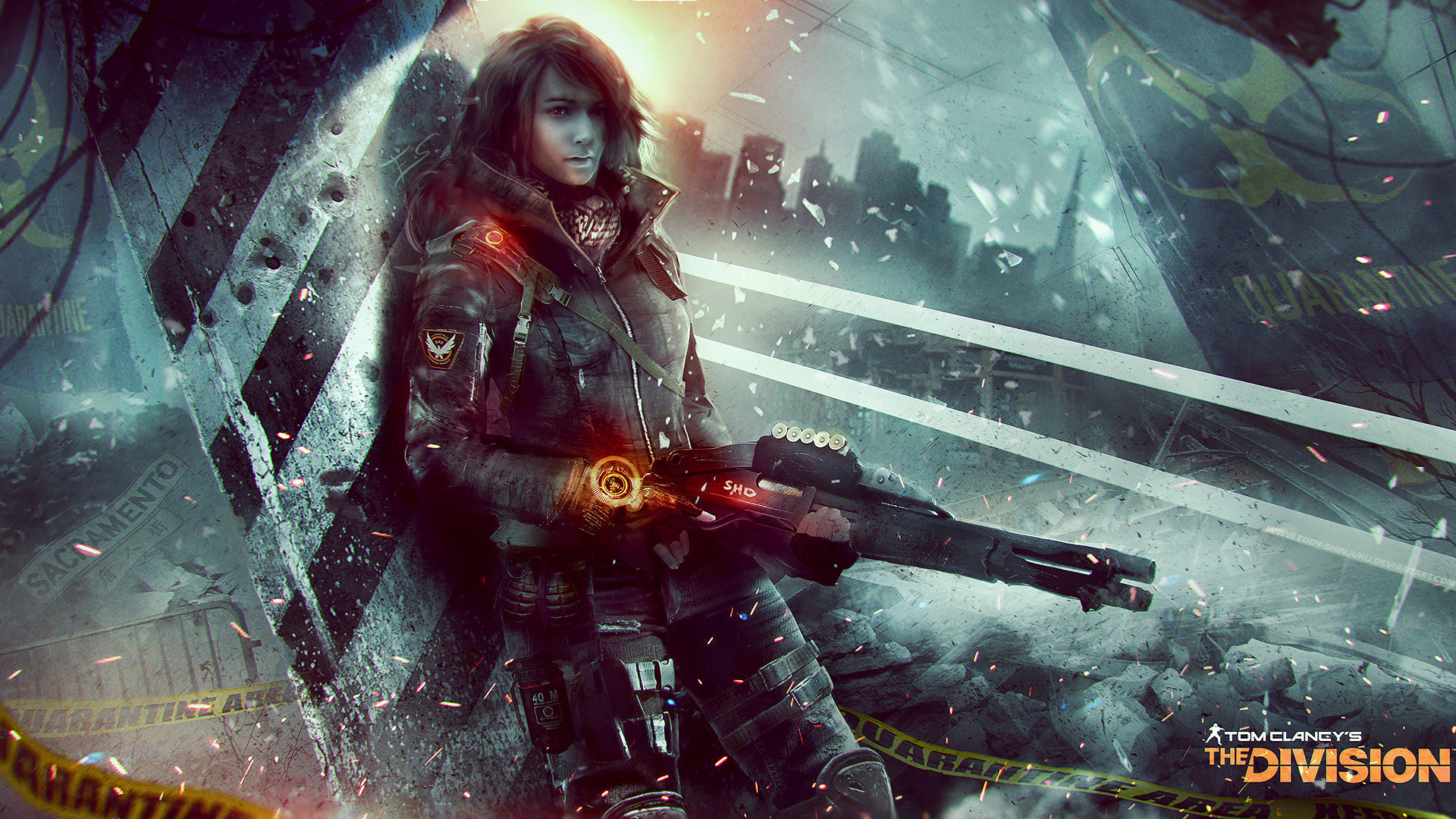 General 1920x1080 video games Tom Clancy's The Division concept art digital art
