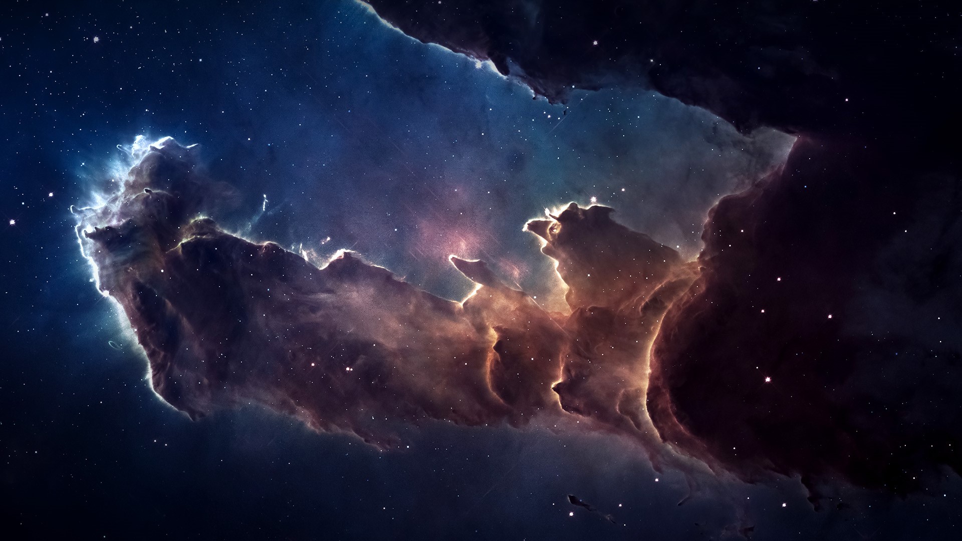 General 1920x1080 stars nebula space Eagle Nebula Serpens constellations