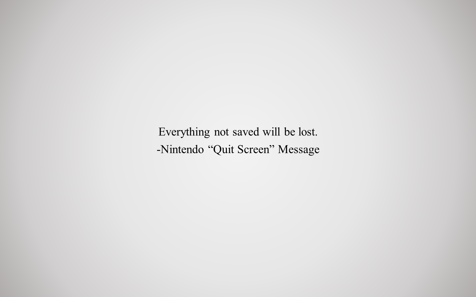 General 1920x1200 Nintendo quit screen text white background simple background digital art