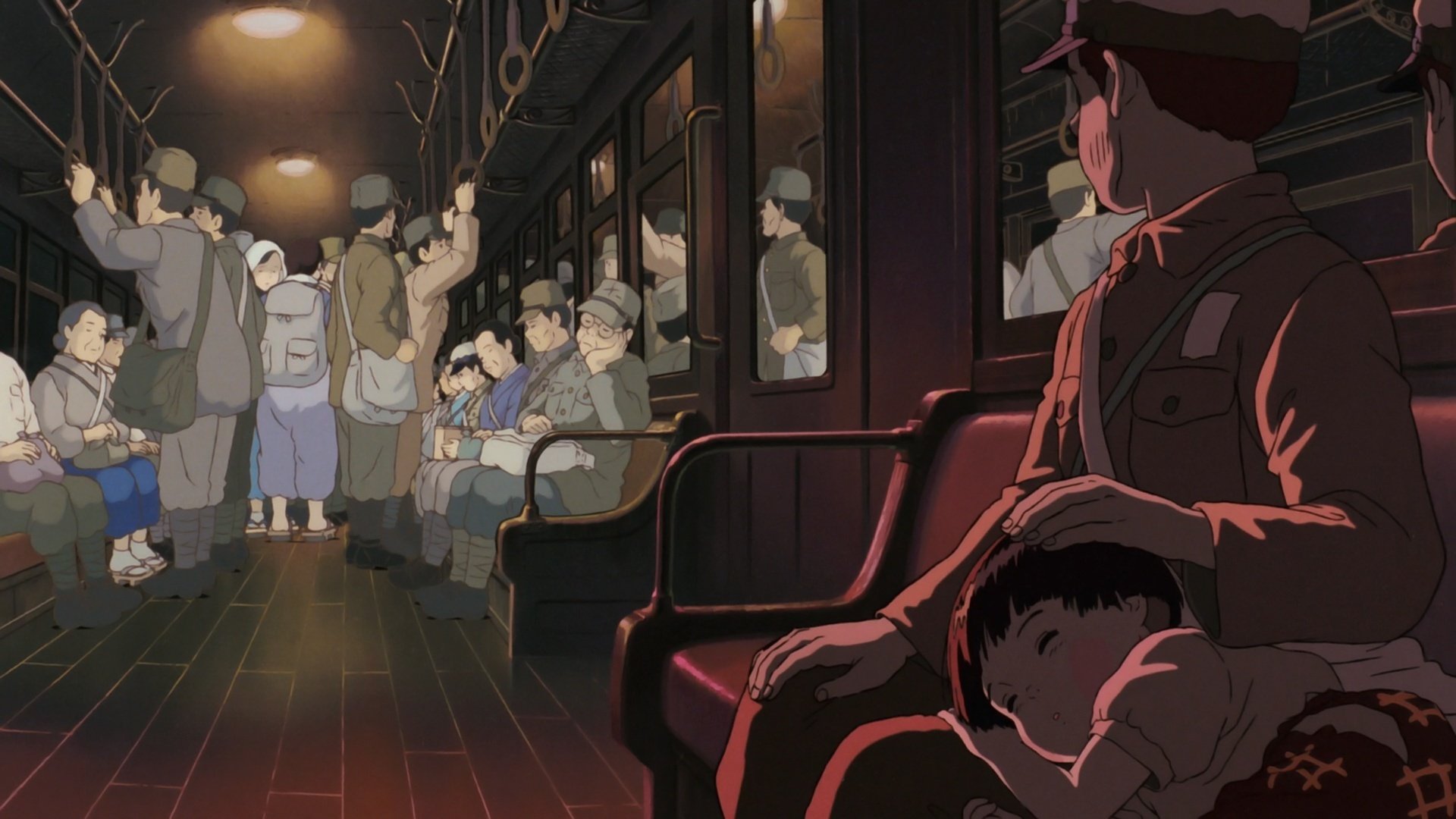Anime 1920x1080 train Studio Ghibli anime Grave of the Fireflies