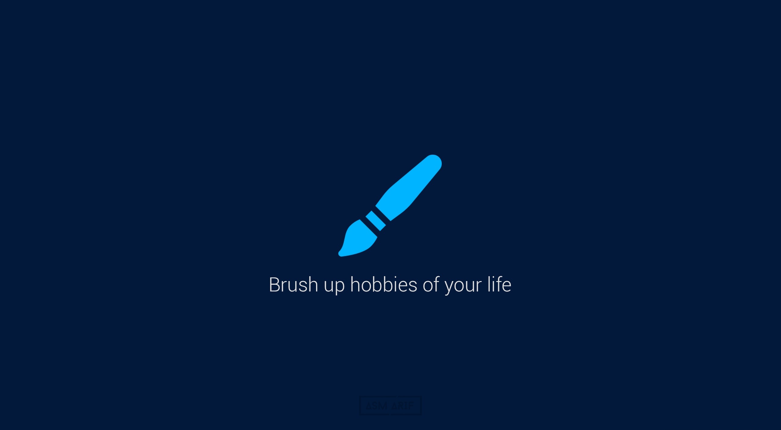 General 2560x1409 blue notes icons motivational digital art simple background text