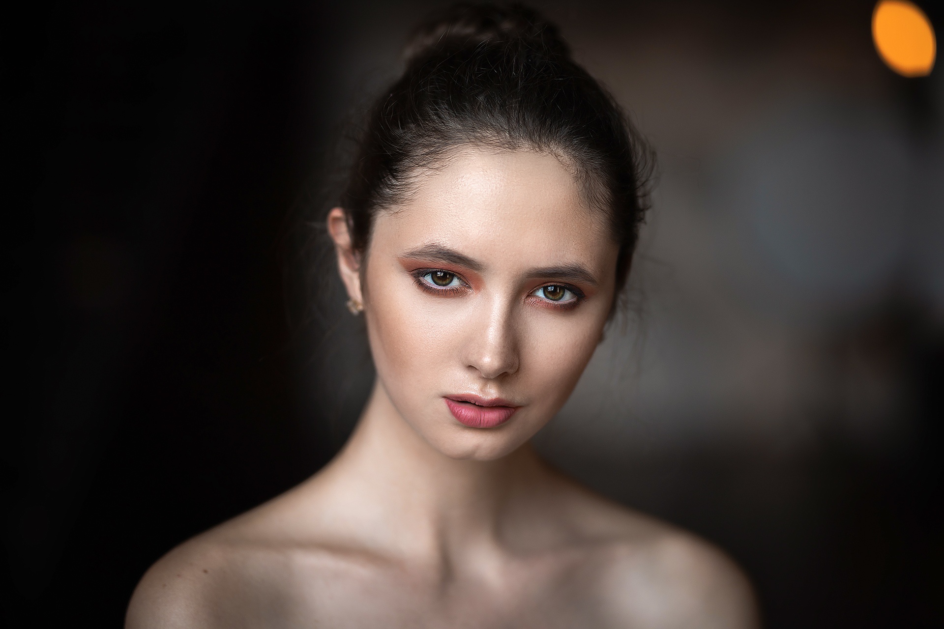 People 1920x1280 Andrey Trifonov Disha Shemetova model women brunette brown eyes portrait closeup
