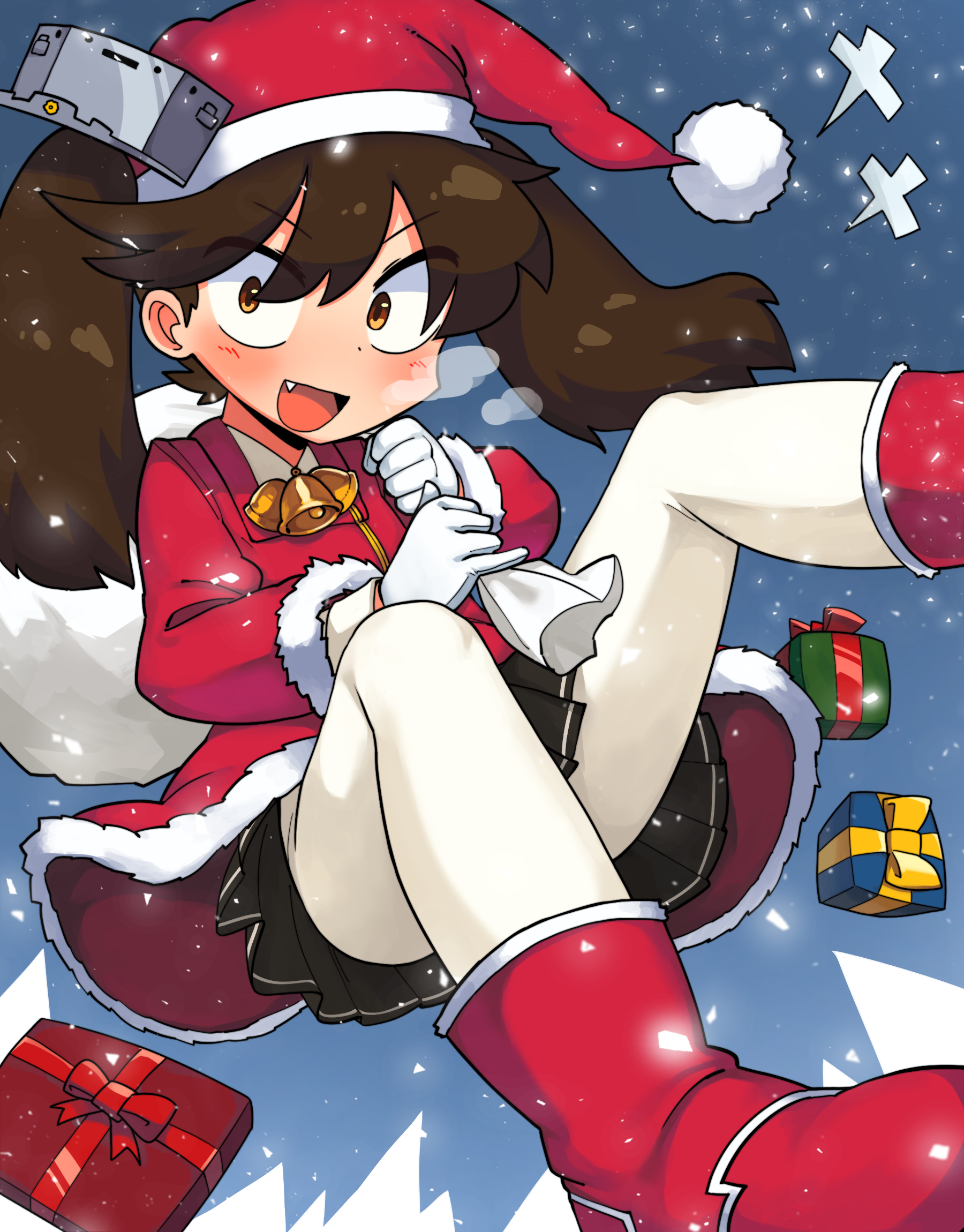 Anime 1800x2300 Santa costume Kantai Collection anime anime girls