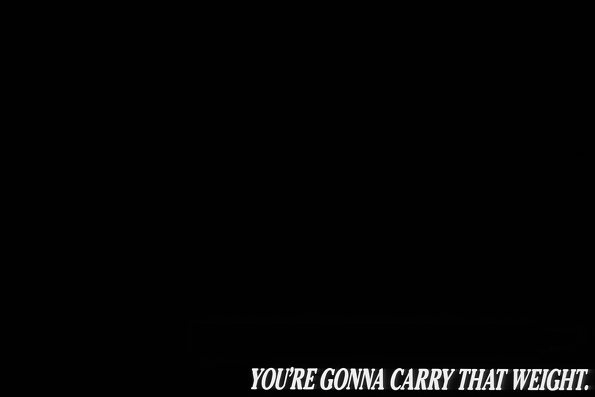 Anime 1920x1280 Cowboy Bebop you're gonna carry that weight minimalism The Beatles quote