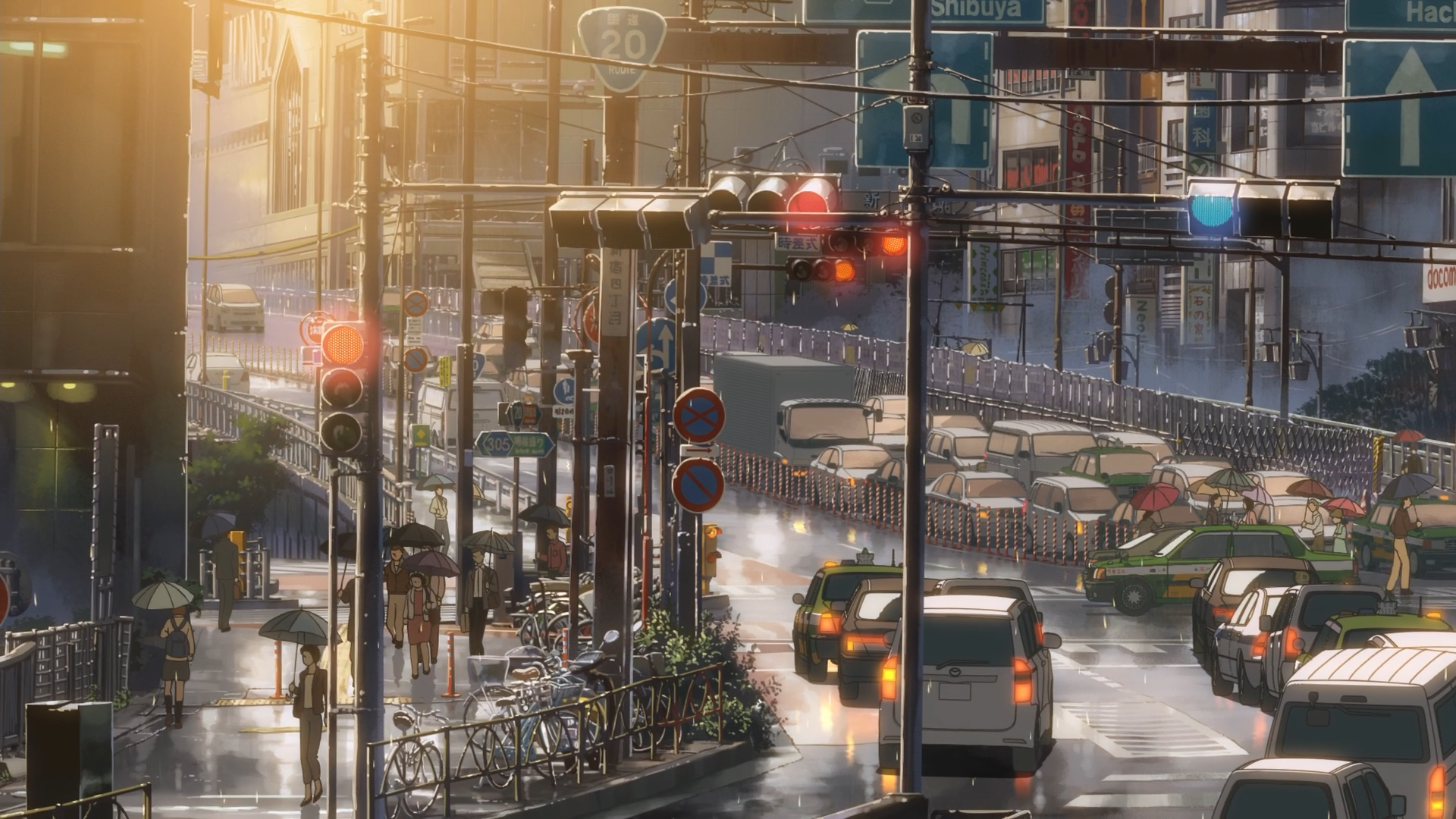 Anime 1920x1080 Makoto Shinkai  anime cityscape The Garden of Words