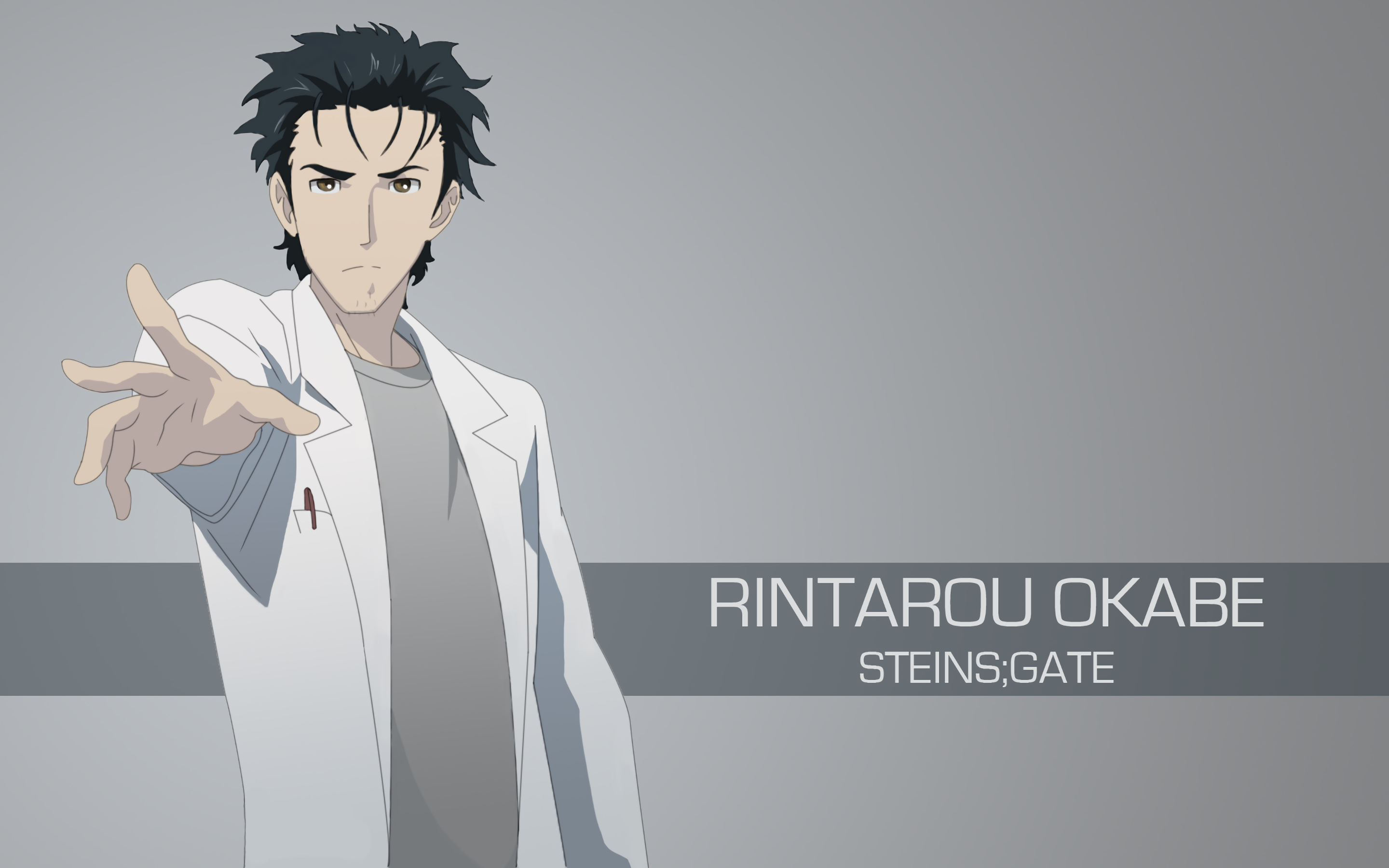 Anime 2880x1800 Steins;Gate Okabe Rintarou anime anime boys