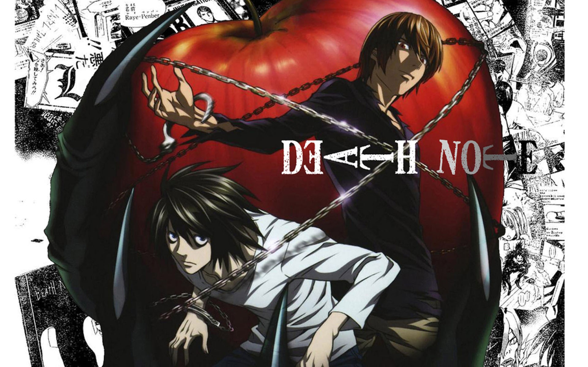 Anime 1920x1200 Death Note Yagami Light Lawliet L anime