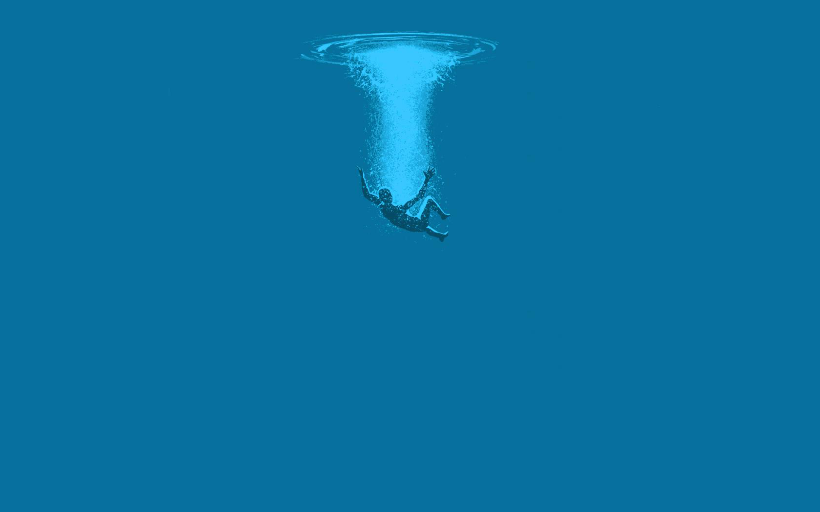 General 1680x1050 water underwater artwork simple background