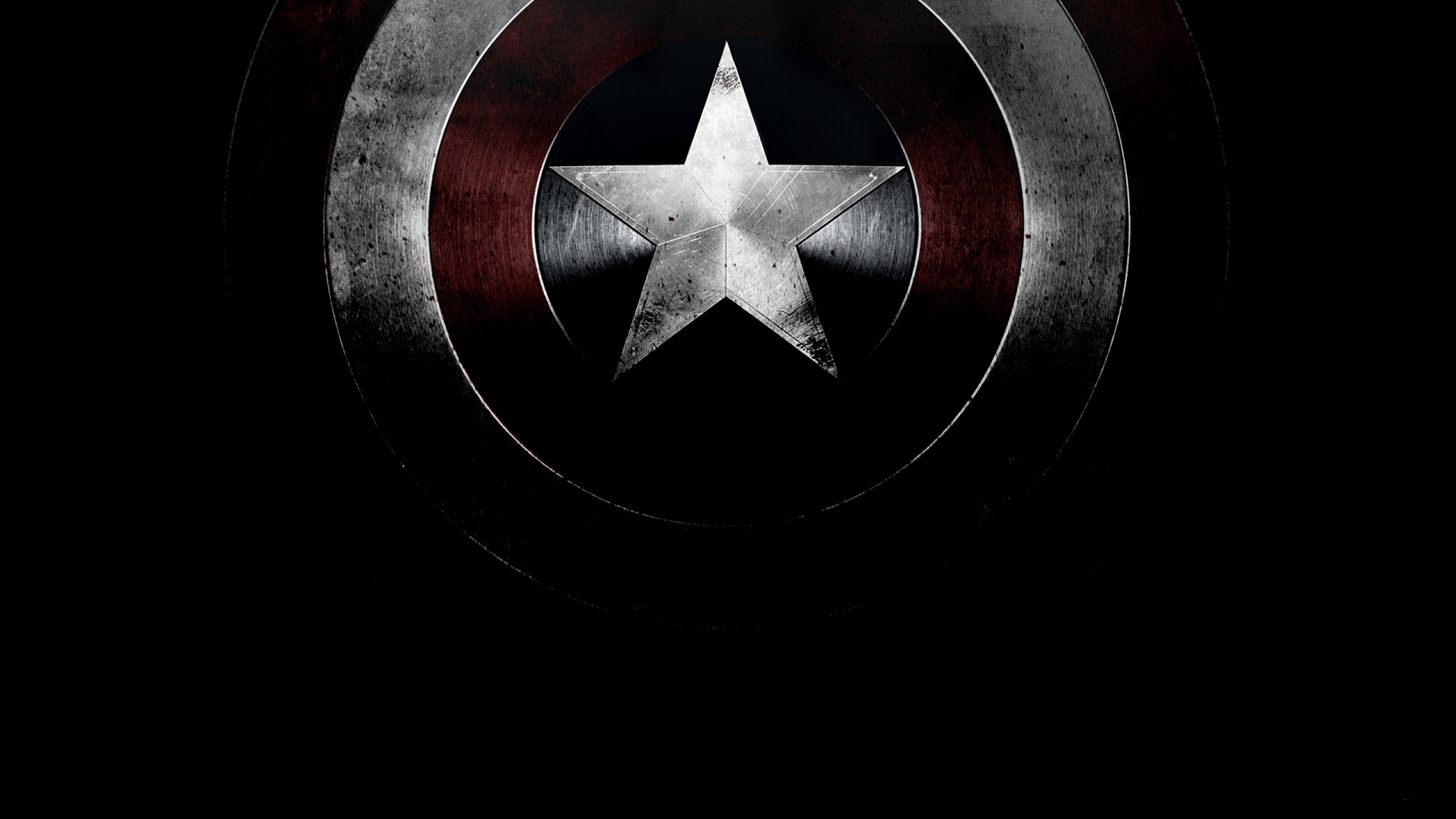 General 2560x1440 logo Captain America movies Marvel Cinematic Universe black background simple background superhero Marvel Comics