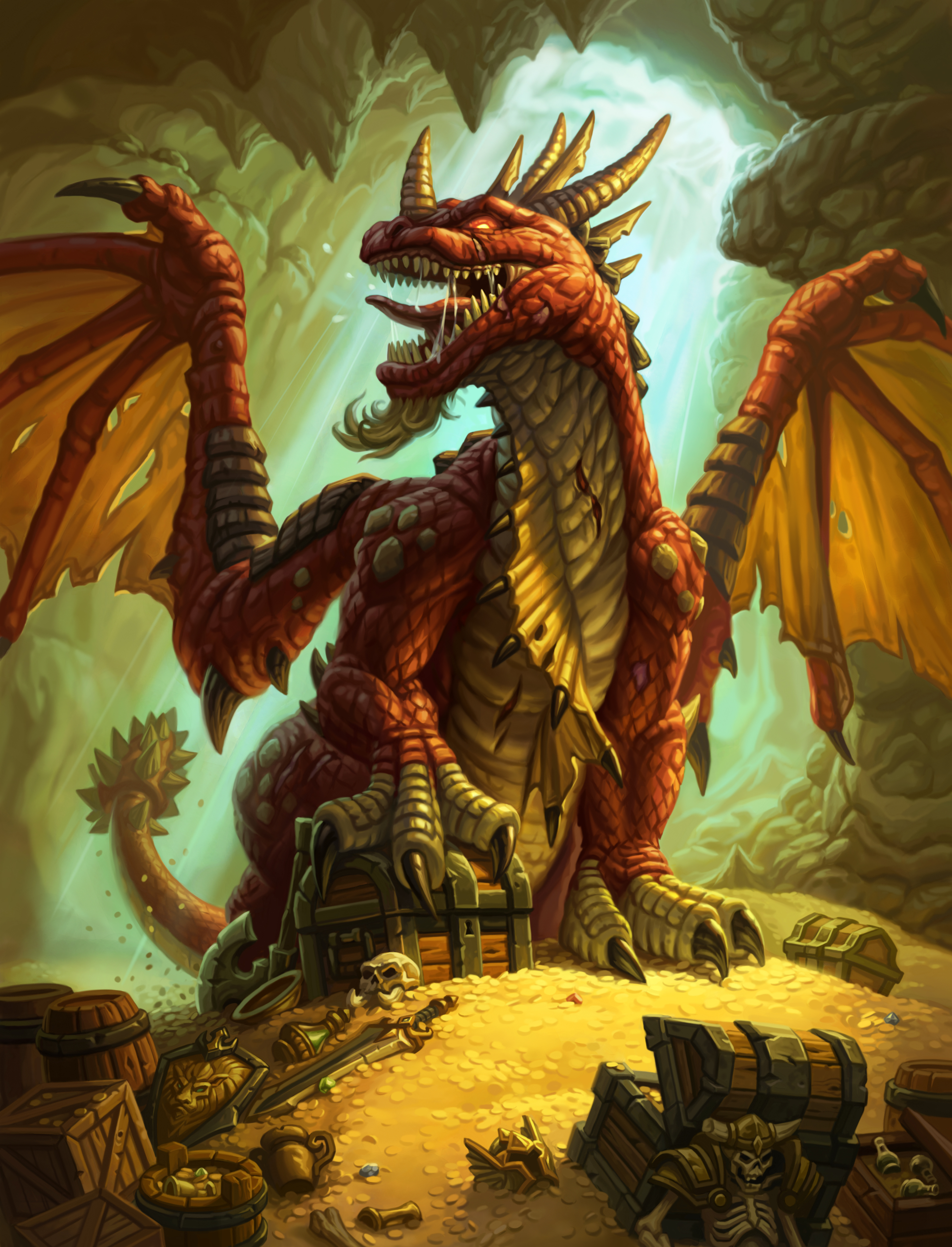 General 3200x4186 Hearthstone: Heroes of Warcraft Hearthstone: Kobolds and Catacombs video games dragon