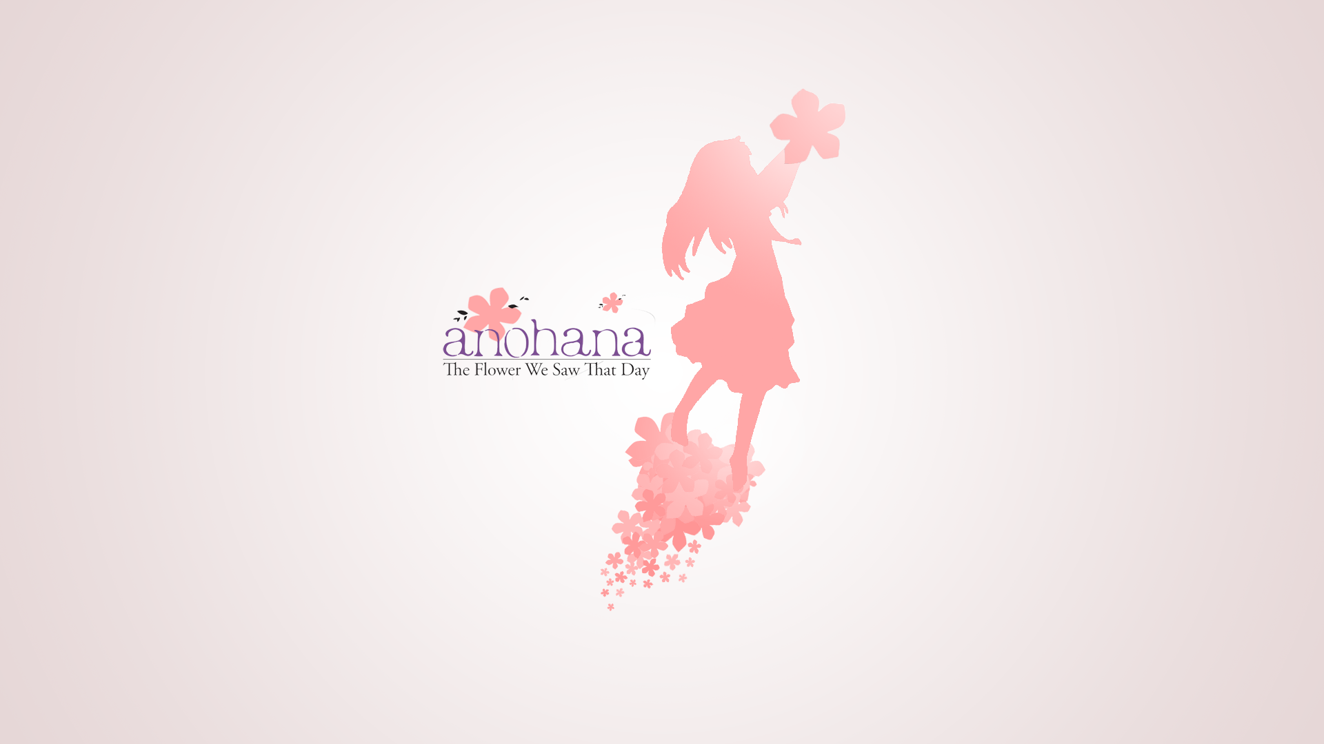 Anime 1920x1080 Ano Hi Mita Hana no Namae wo Bokutachi wa Mada Shiranai anime girls anime simple background white background