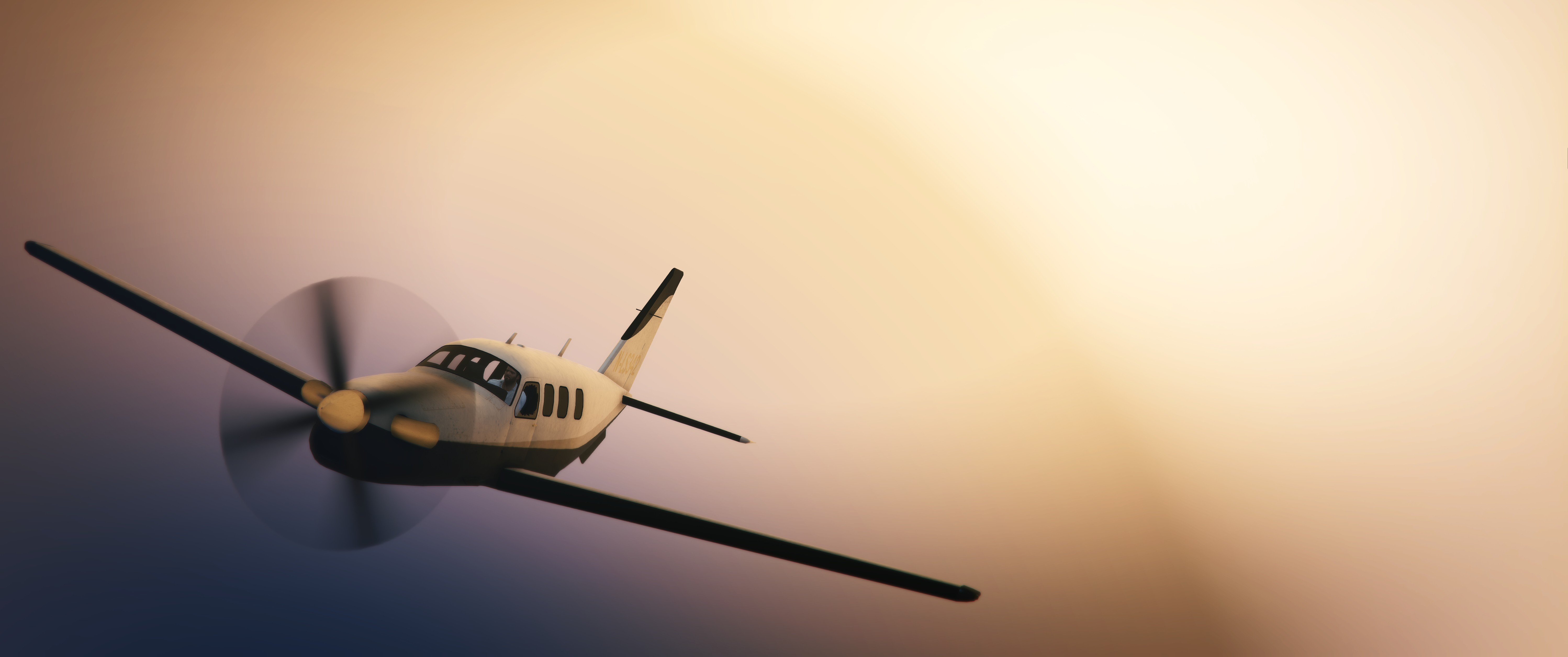 General 5992x2513 airplane video games Grand Theft Auto V Grand Theft Auto aircraft screen shot PC gaming Michael De Santa