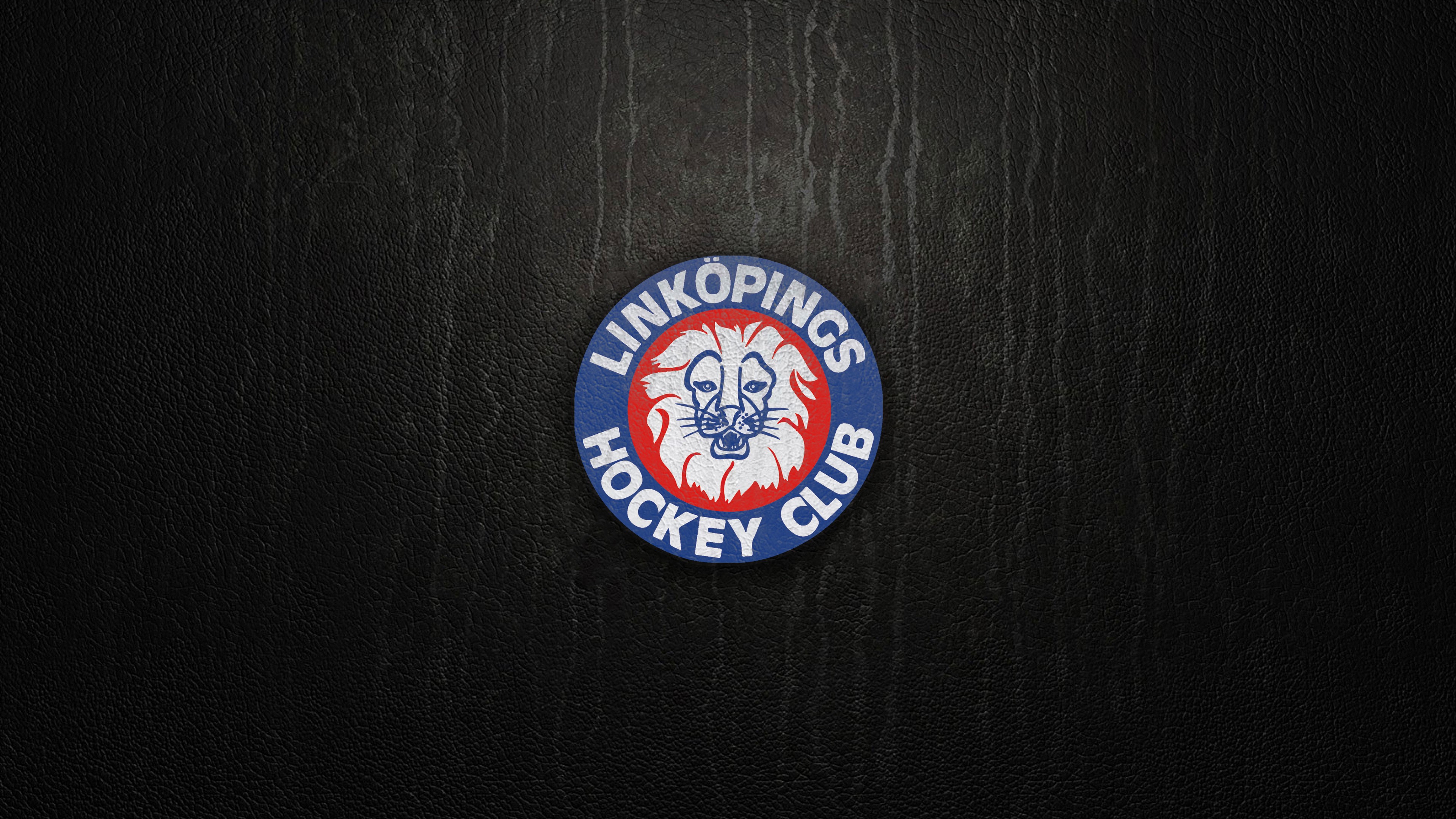 General 3840x2160 LHC Linköping Hockey SHL logo sport dark background