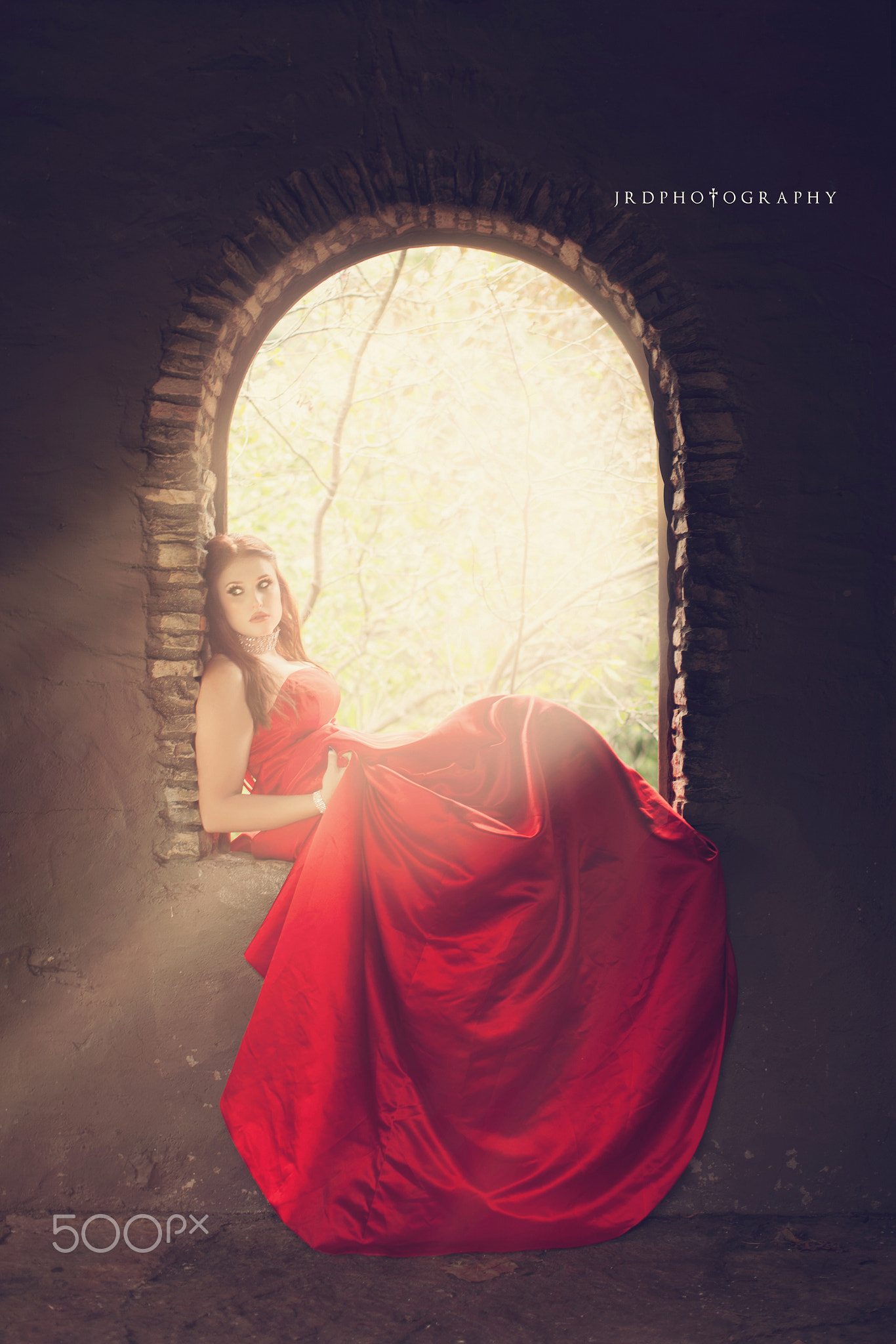 People 1366x2048 JRD Photography 500px fantasy girl red dress red women