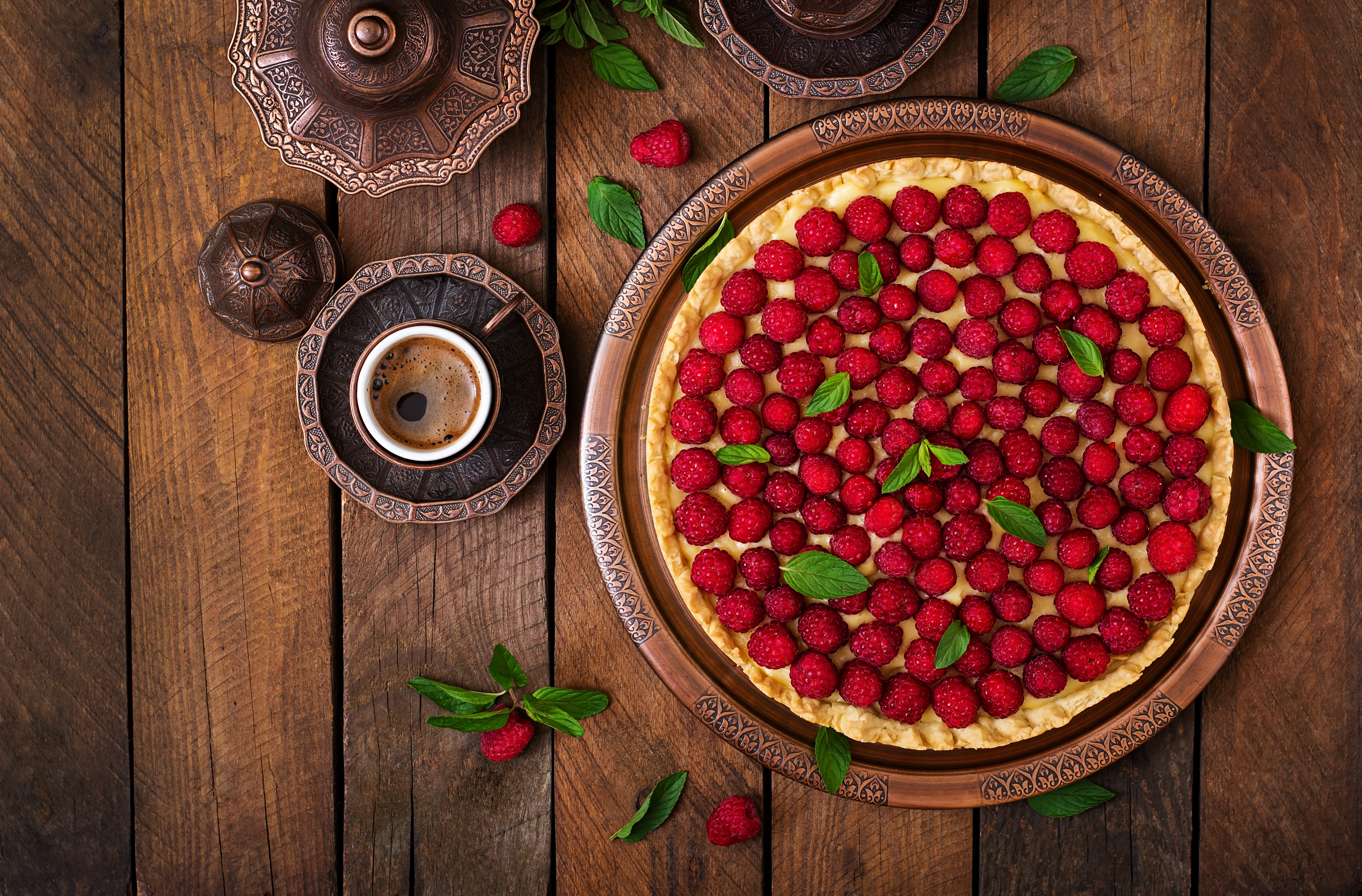 General 5909x3888 food dessert pies raspberries