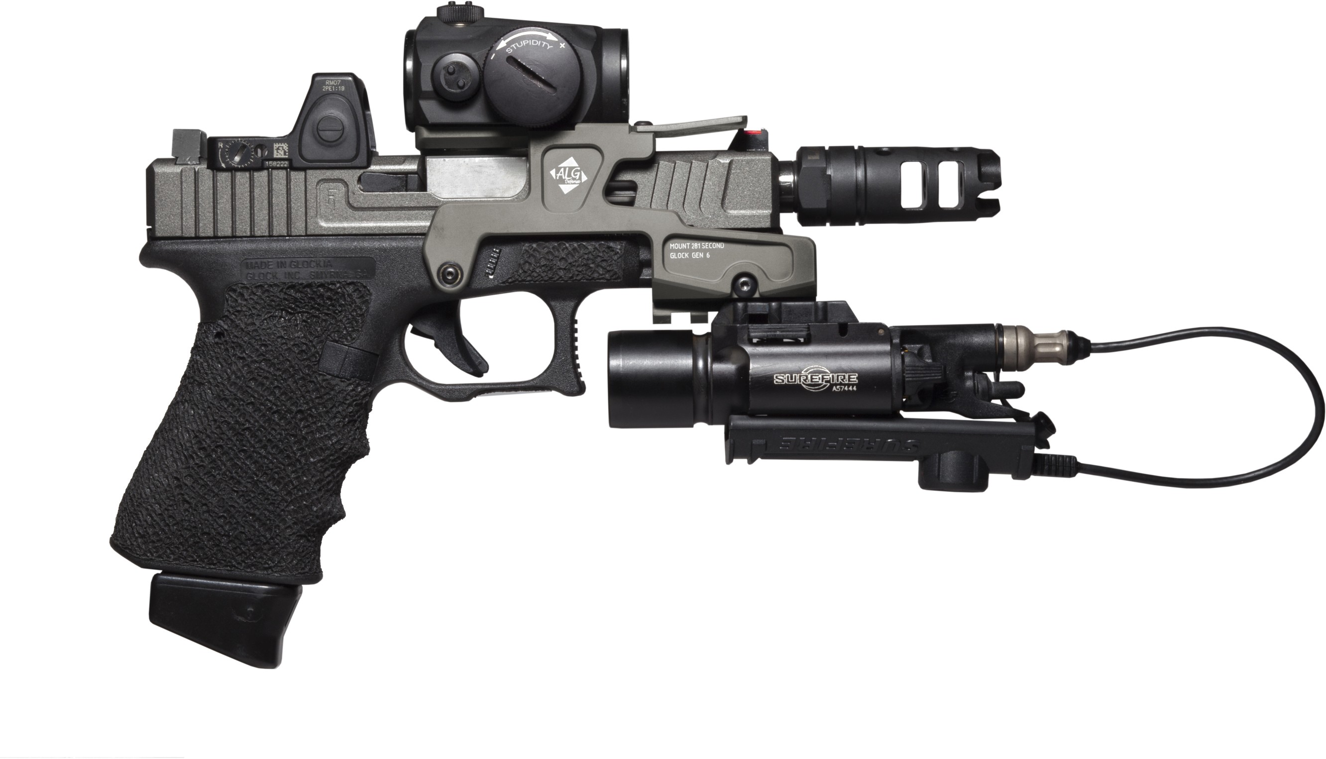 General 2664x1525 Glock 17 weapon simple background gun Glock pistol Austrian firearms