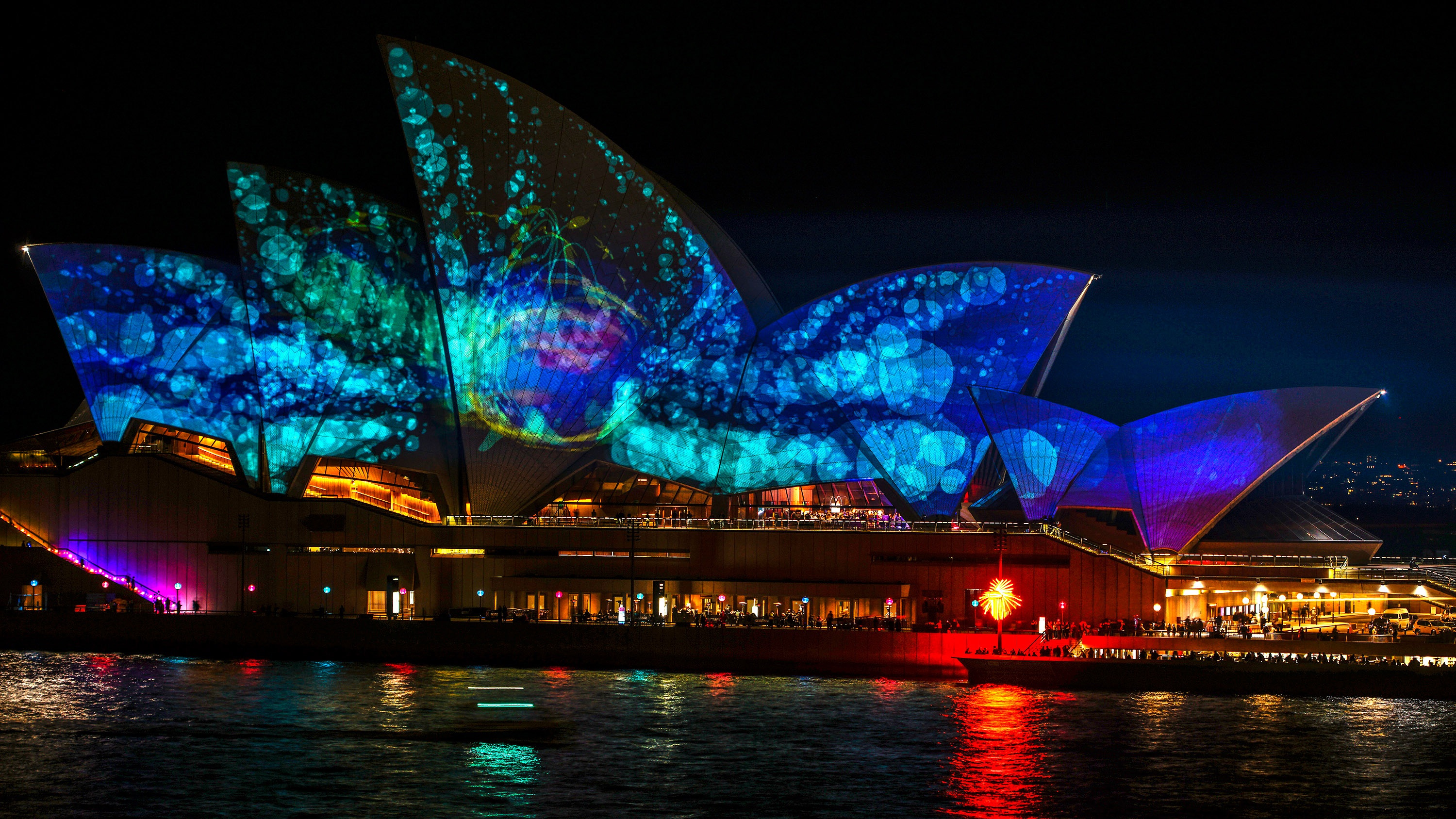 General 3000x1688 Sydney Opera House Australia night building landmark