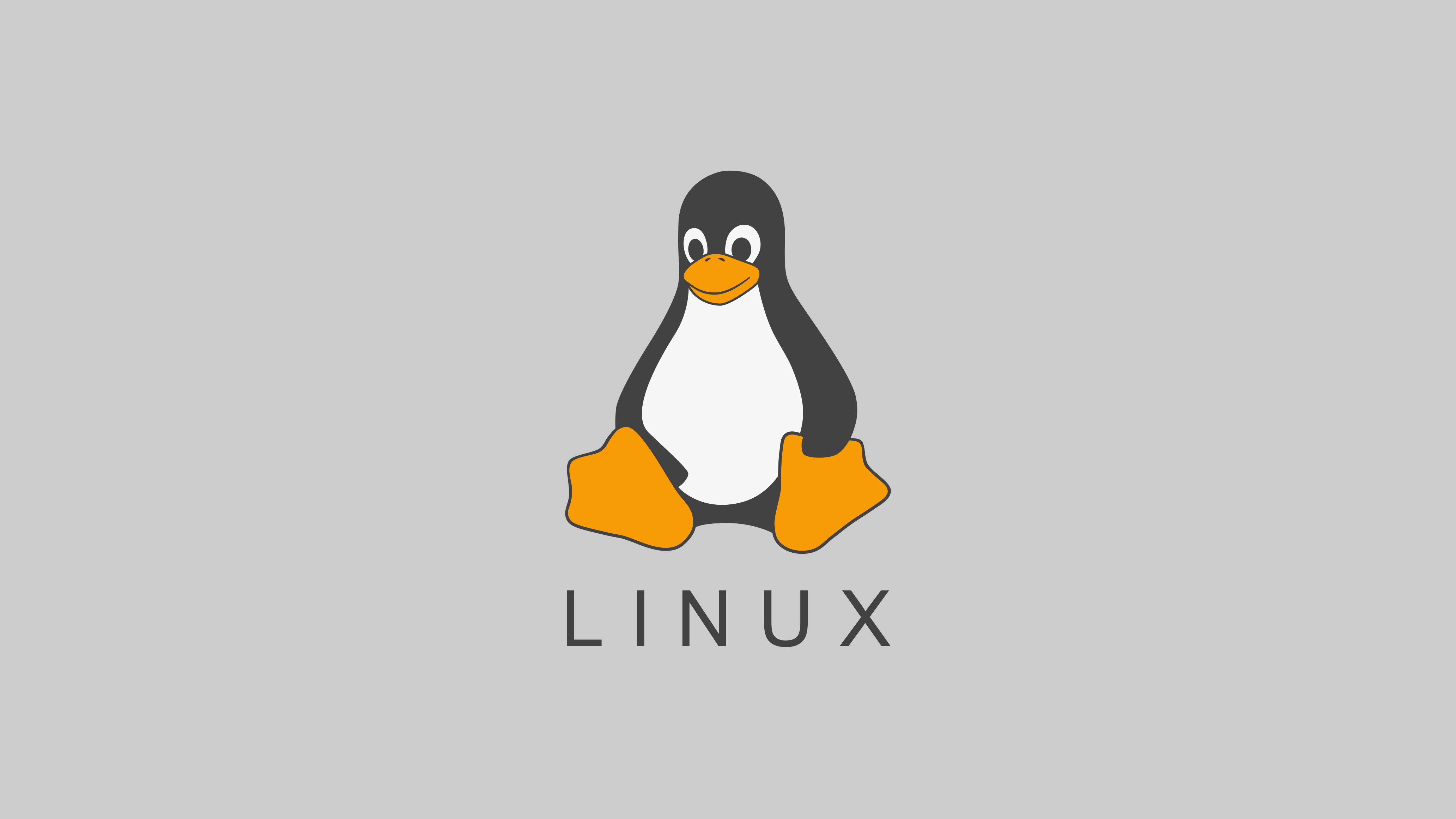 General 4128x2322 Linux minimalism FoxyRiot Tux operating system foss simple background digital art text