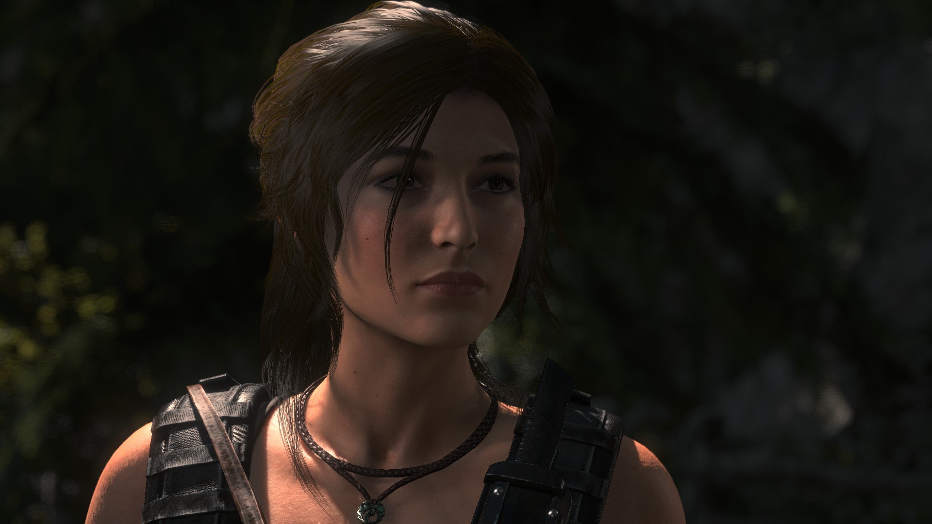 General 1920x1080 Tomb Raider Rise of the Tomb Raider Ultra Settings GTX 980 screen shot video games video game girls PC gaming Lara Croft (Tomb Raider) face closeup hair in face video game characters