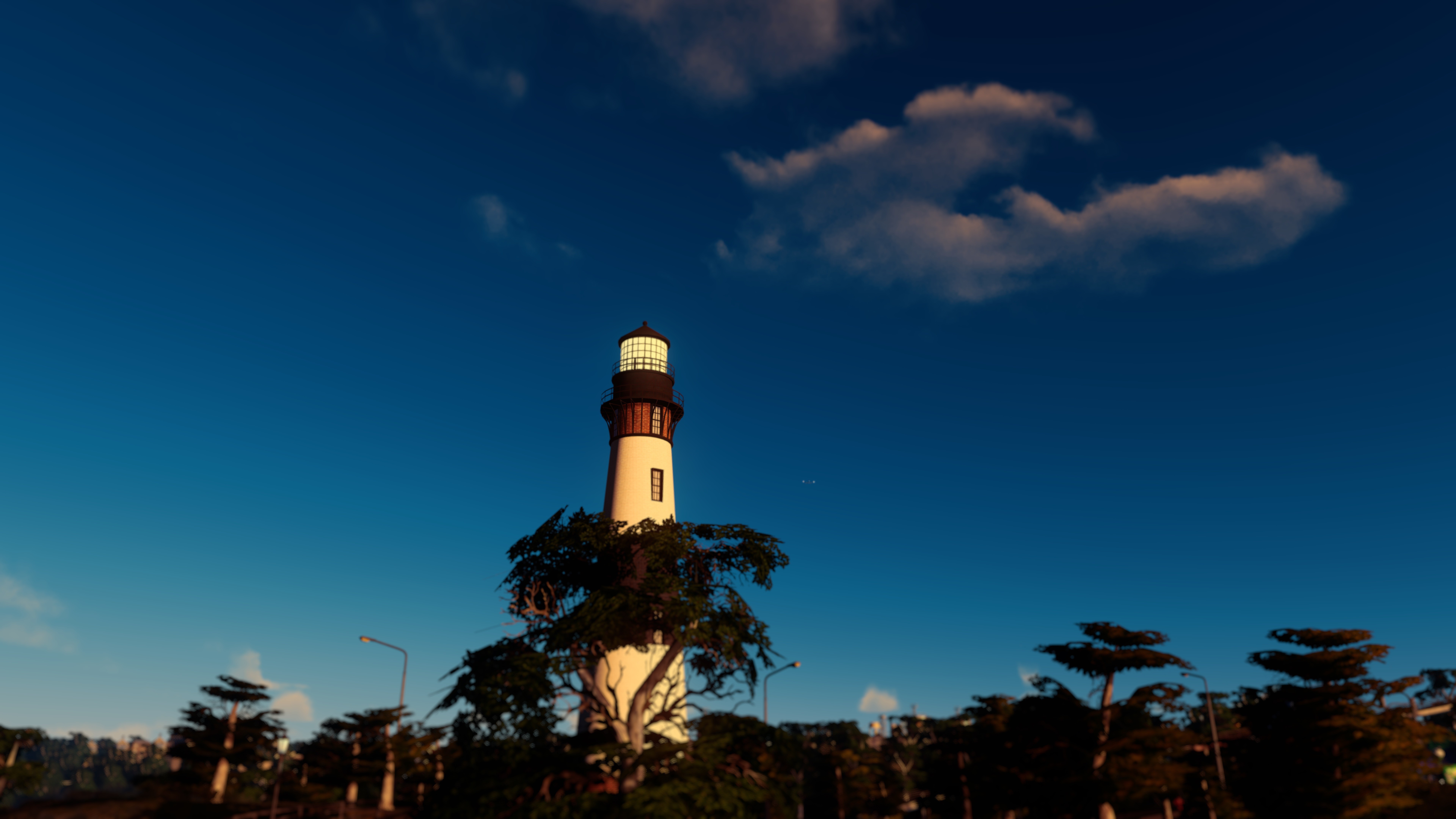 General 7680x4320 lighthouse building sky
