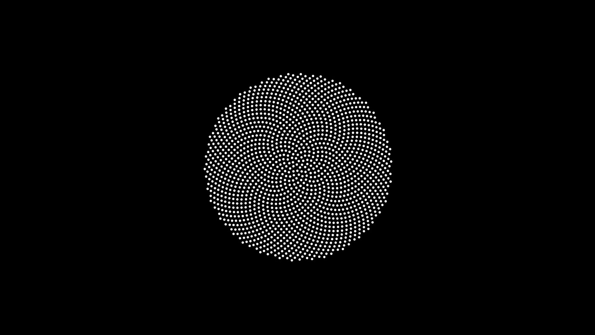 General 1920x1080 minimalism golden ratio Fibonacci sequence digital art black background