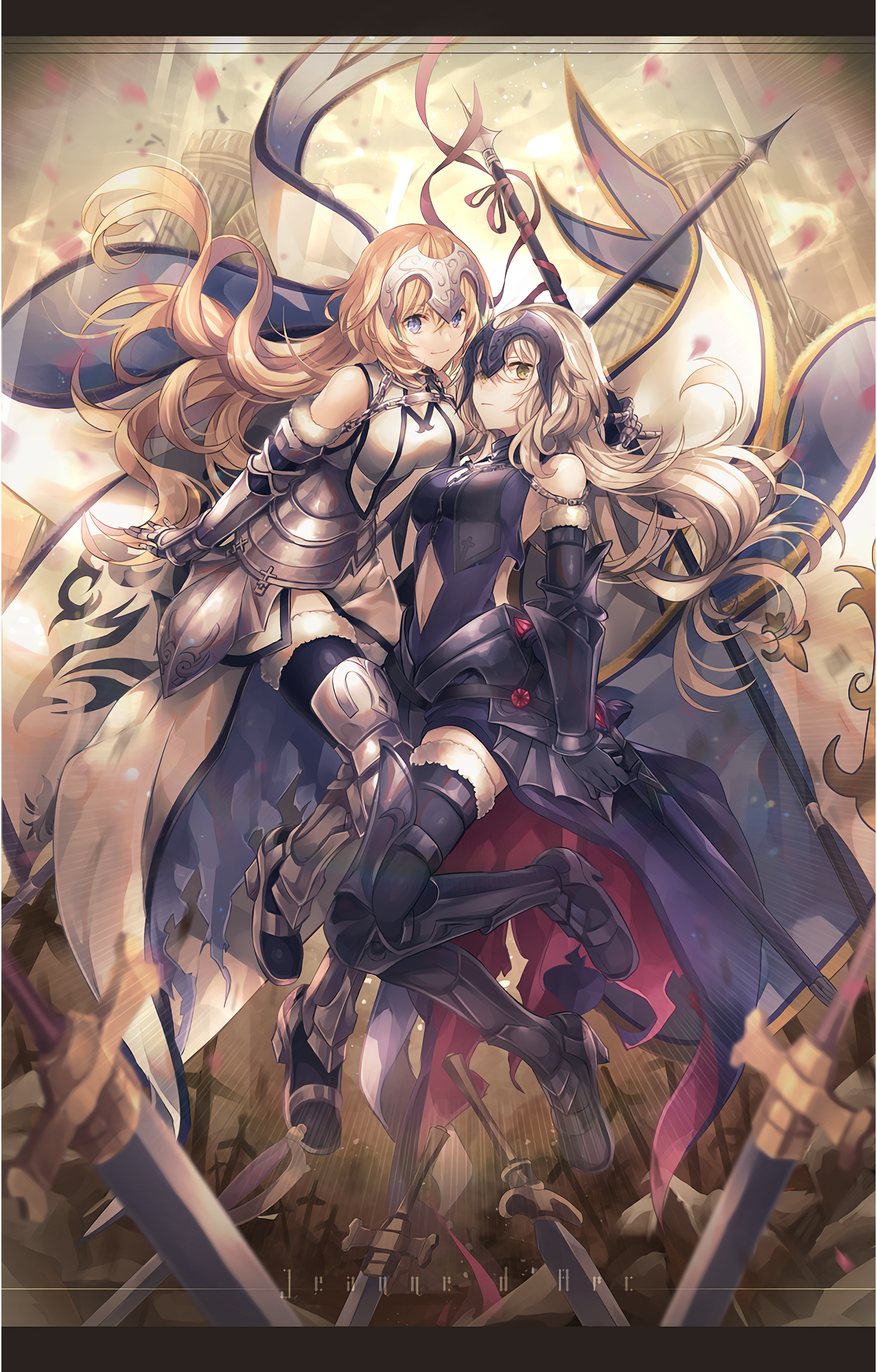 Anime 1278x2000 Ruler (Fate/Grand Order) Jeanne (Alter) (Fate/Grand Order) Fate/Apocrypha  Ruler (Fate/Apocrypha) Fate/Grand Order