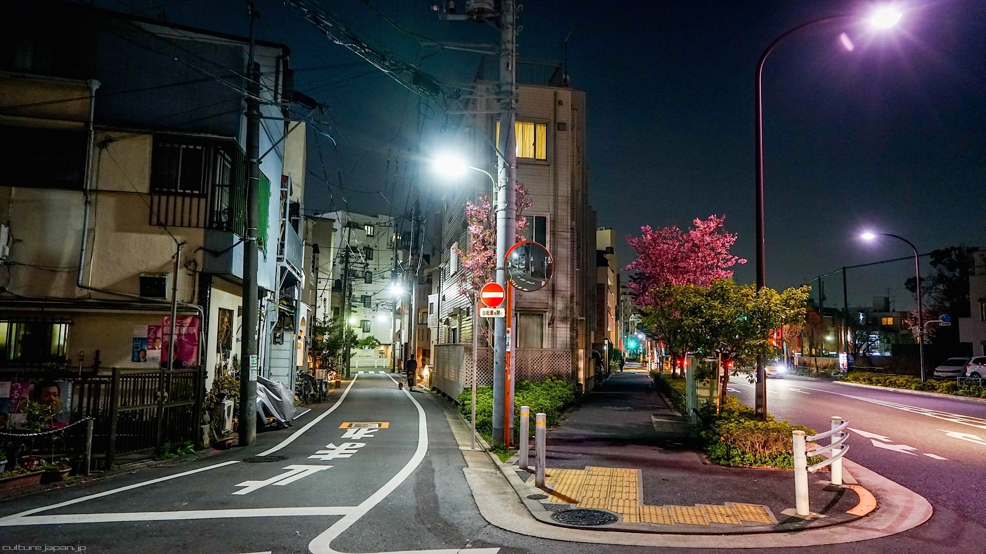 General 1920x1080 cityscape street light road Japan