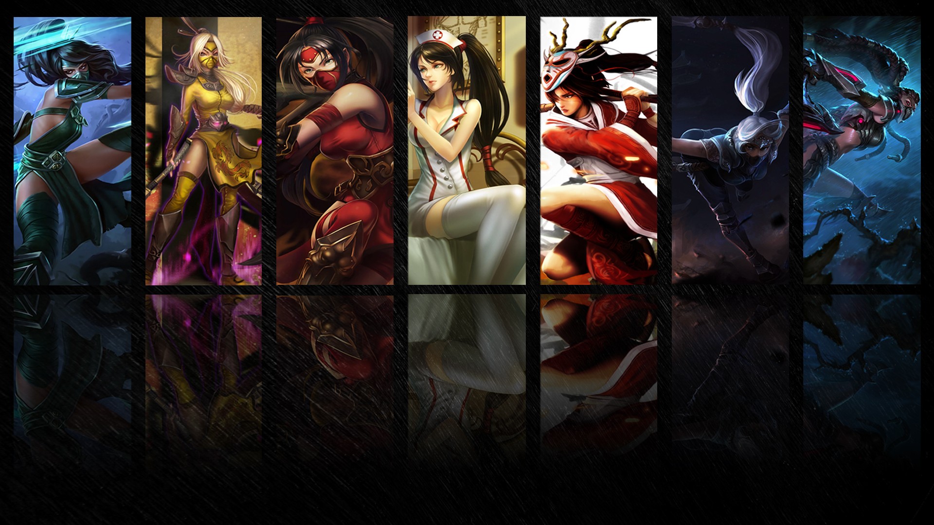 General 1920x1080 Akali (League of Legends) League of Legends Riot Games video game characters video game girls